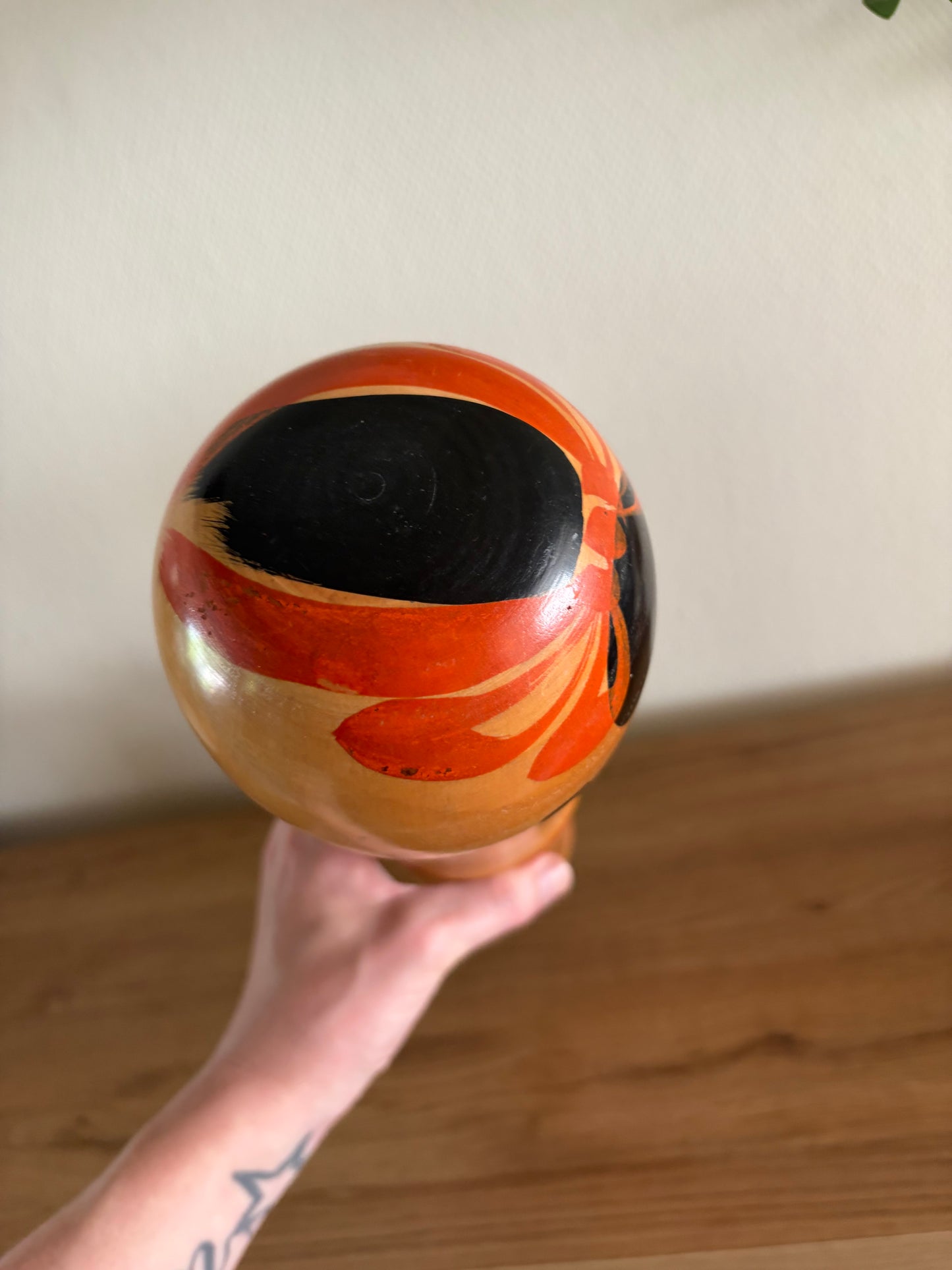 Rare vintage Sosaku kokeshi by Sato Kouson