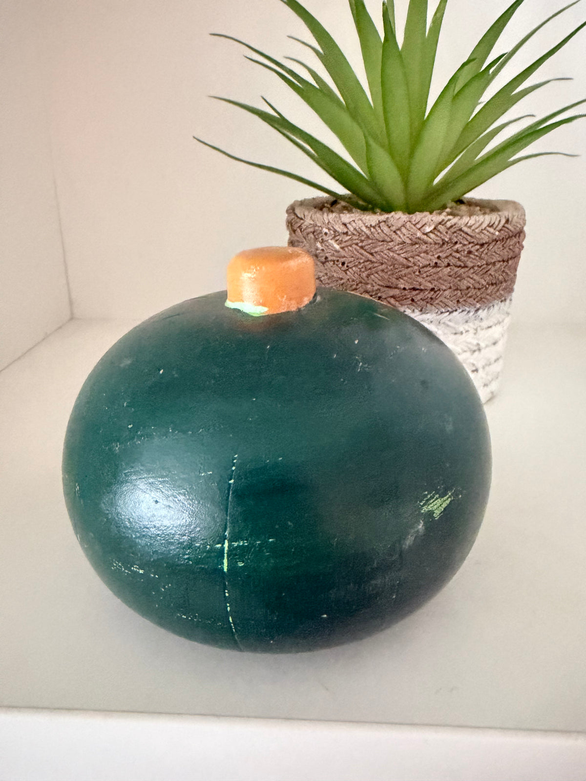 Rare vintage pumpkin kokeshi by Hiroe Fukushima