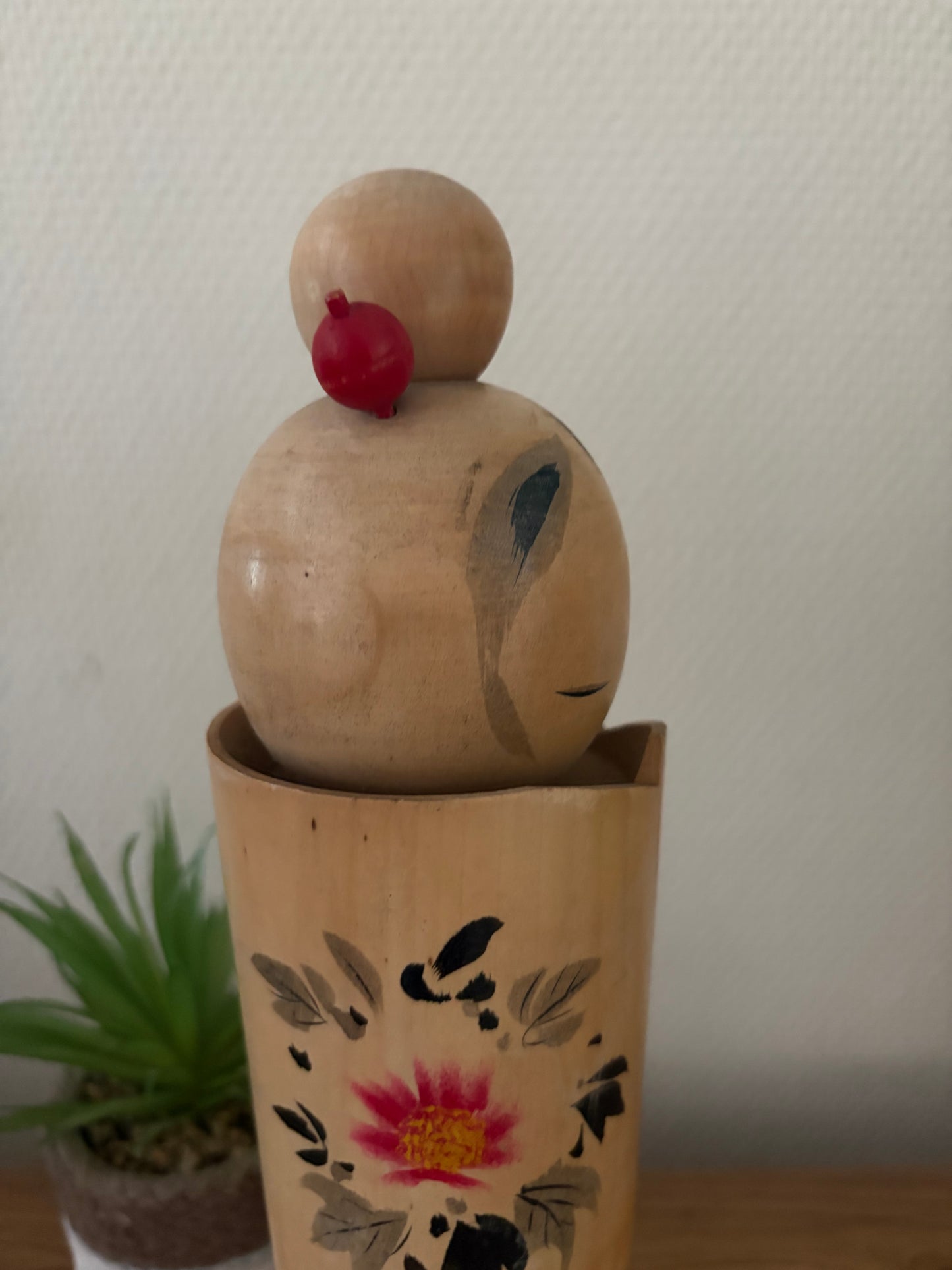 Vintage Sosaku kokeshi by Kazuo Takamizawa (1927-)