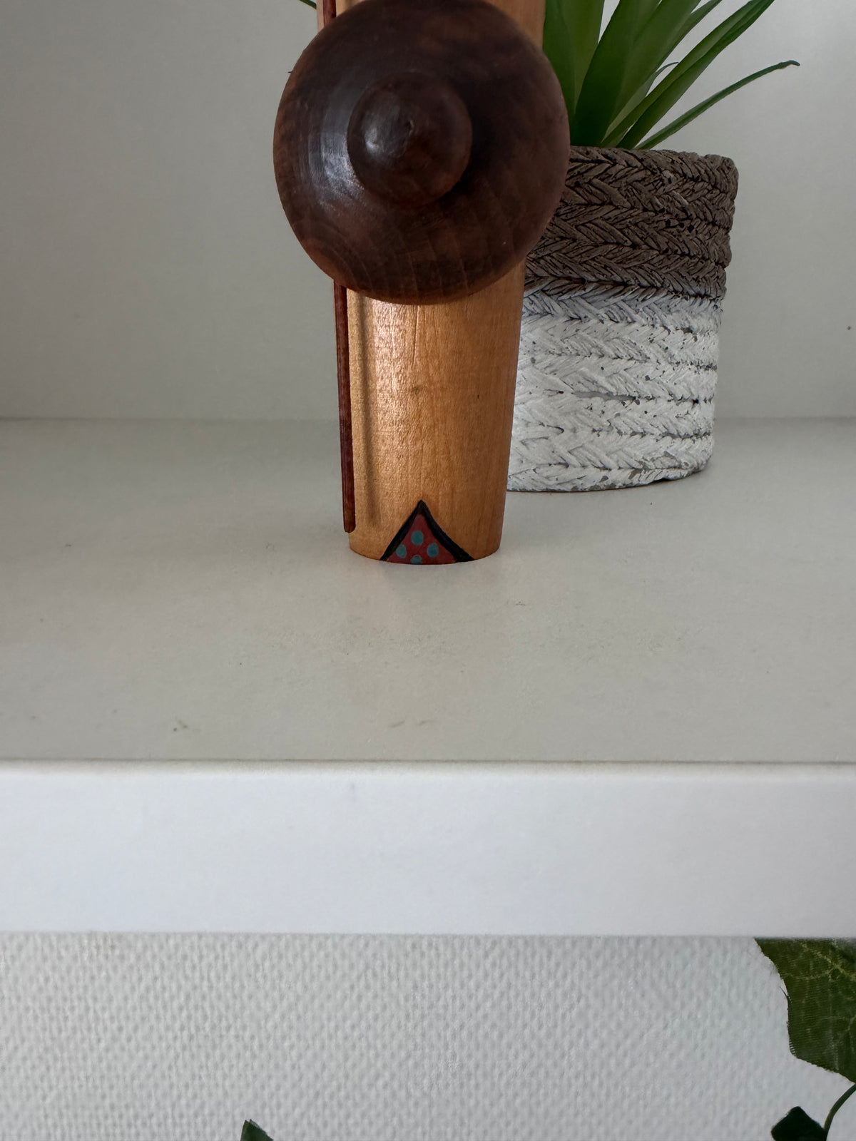 Vintage Sosaku kokeshi by Seiju Kon (1931-)