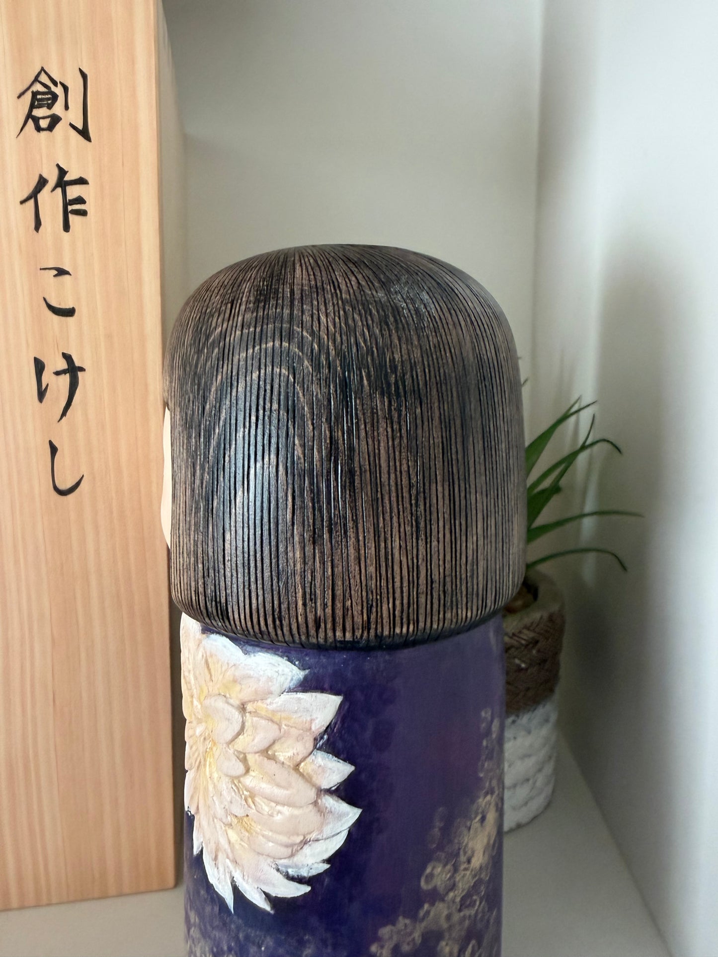 Exclusive one off a kind kokeshi by Nagisa Hirano!
