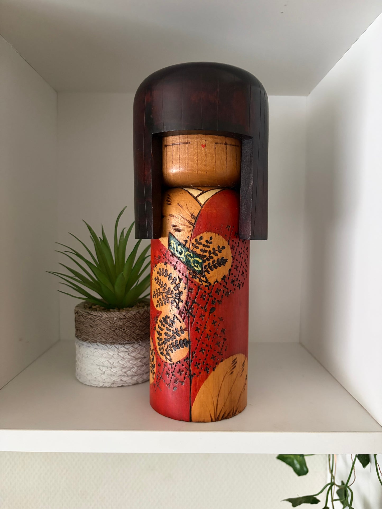 Big Vintage Gumma Kokeshi By Kazuo Takamizawa (1927-)