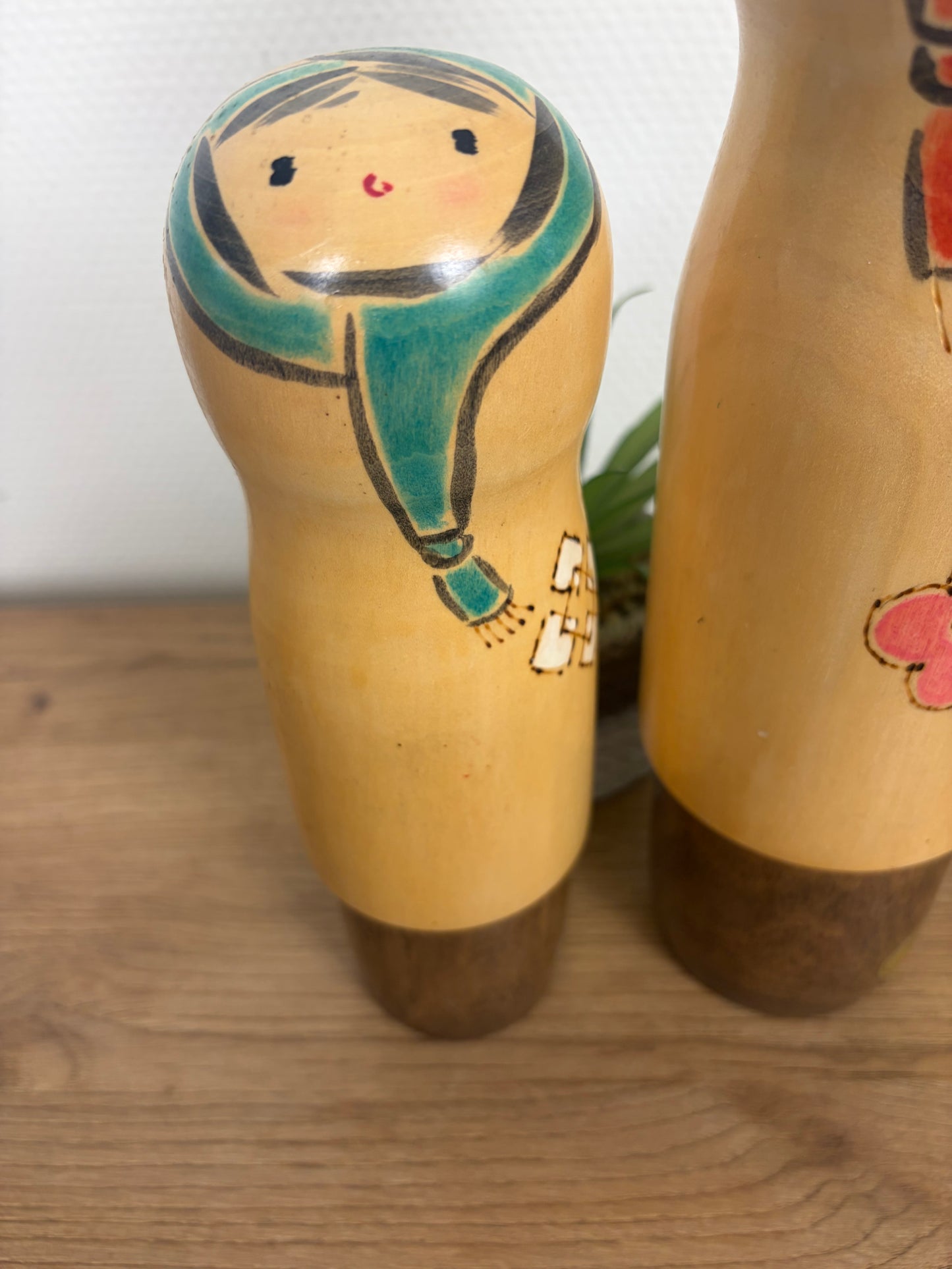 Rare set of Sosaku kokeshi by Kaganuma Masayuki - Mother and child
