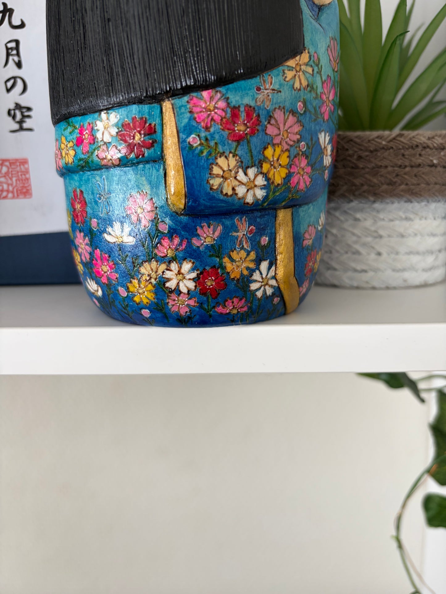 One off a kind Sosaku kokeshi by Megumi Nozawa