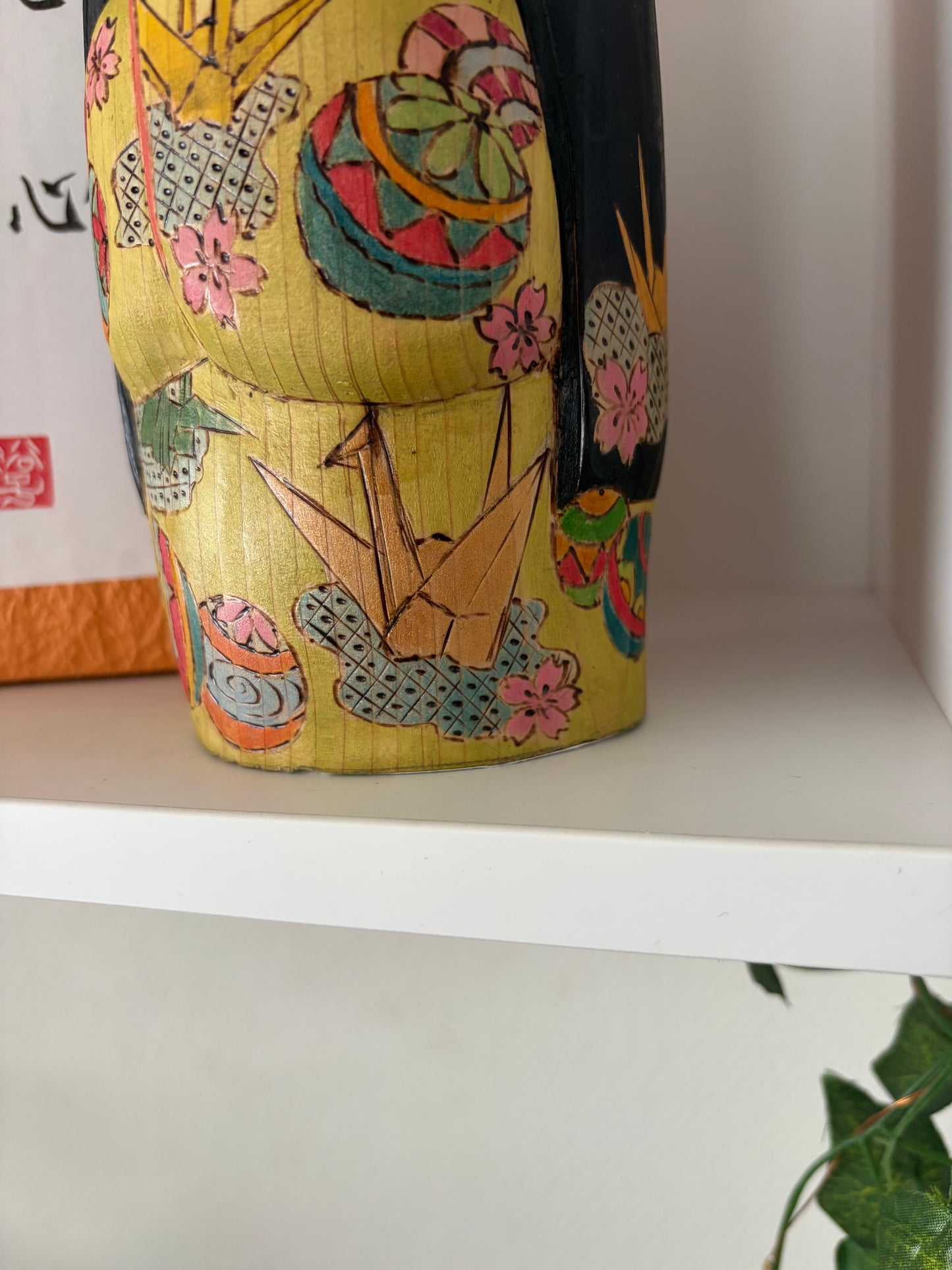 One of a kind kokeshi By Yuko Yamazaki- With box