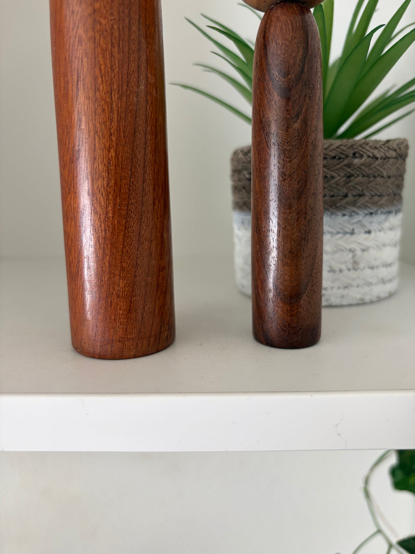 Set off two rare Vintage Creative Kokeshi by Hitokura Masamkido