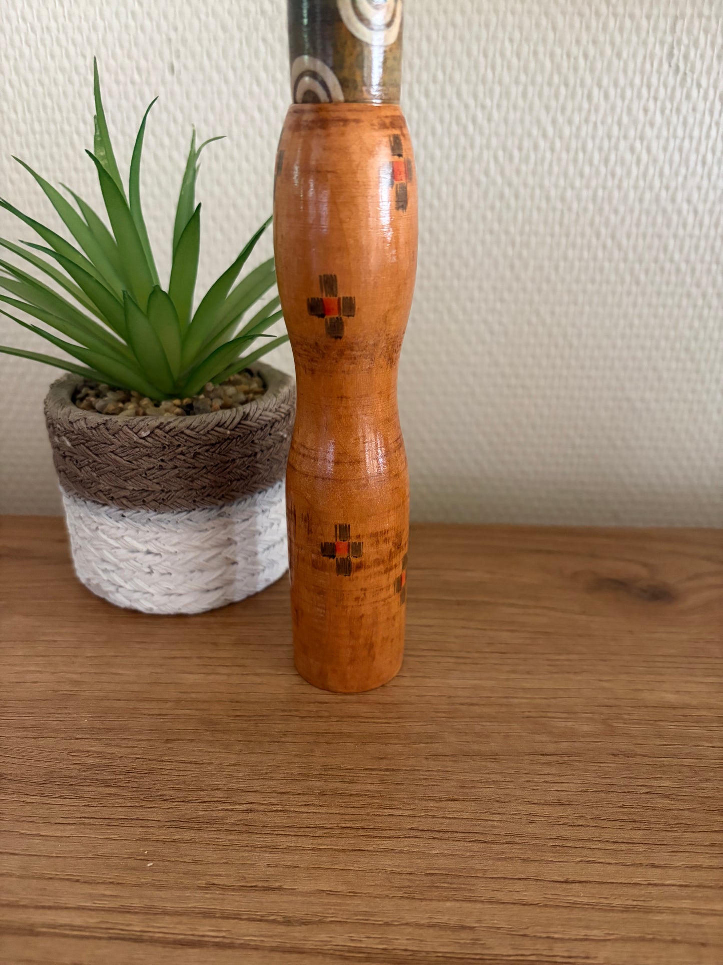 Rare vintage creative kokeshi by Inosuke Kobayashi (1931-)