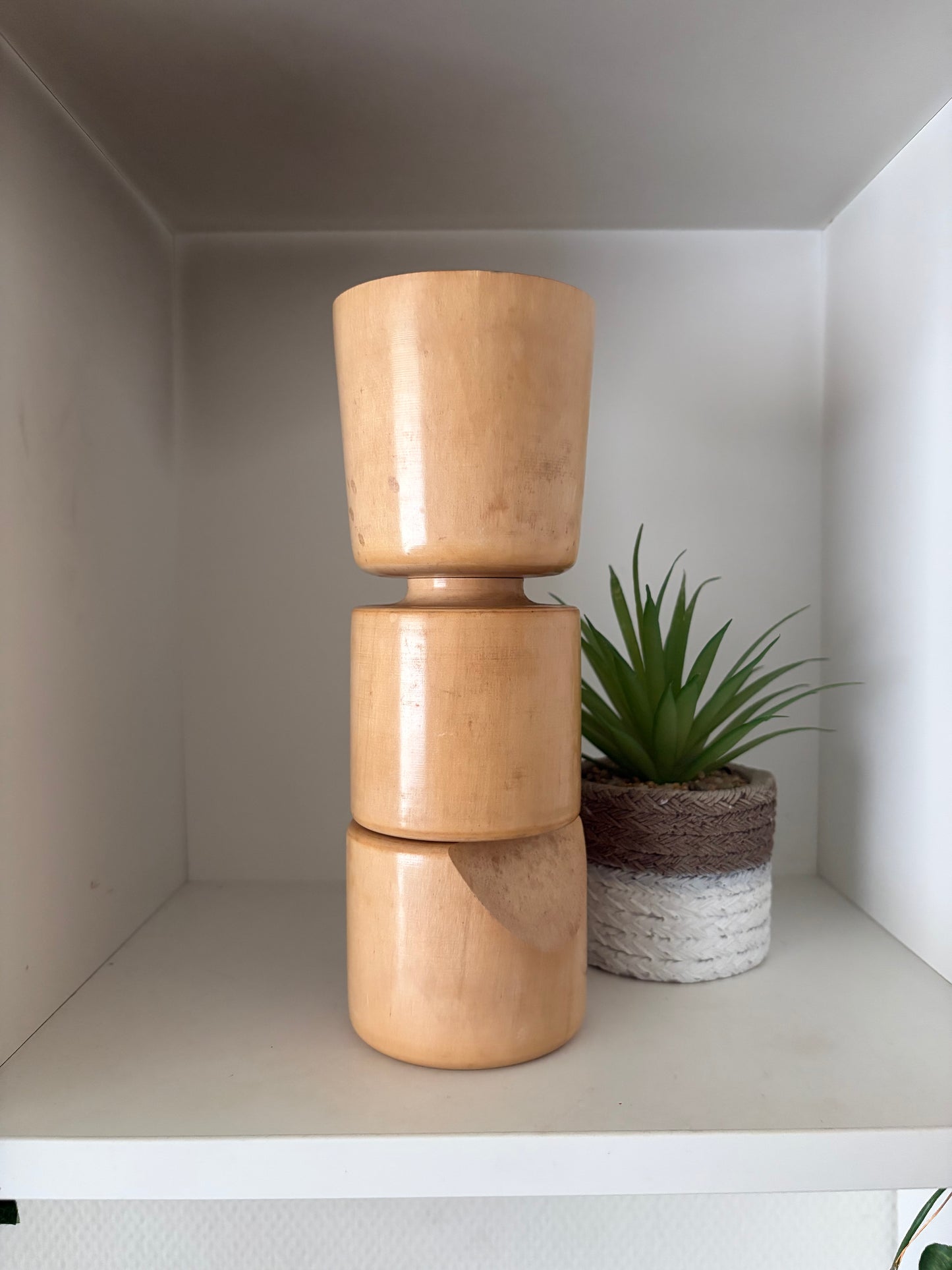 Rare vintage Sosaku kokeshi by Tanaka Harumasa (1916-1966)