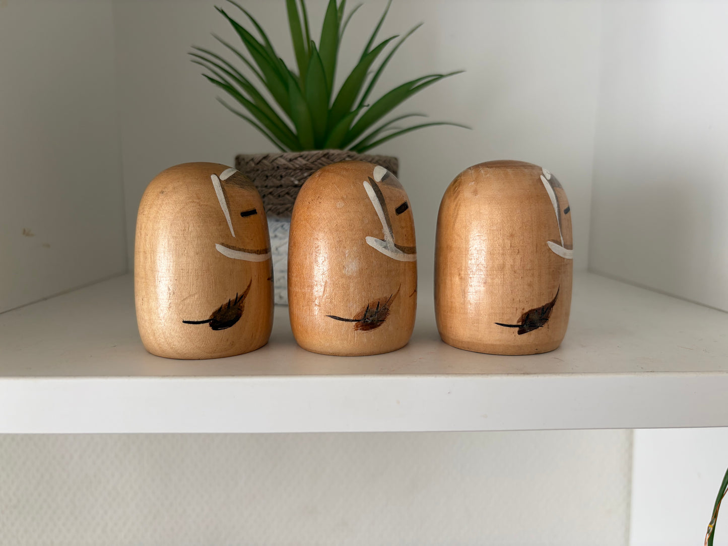 Vintage set Sosaku kokeshi by Kato Masami (1925-)