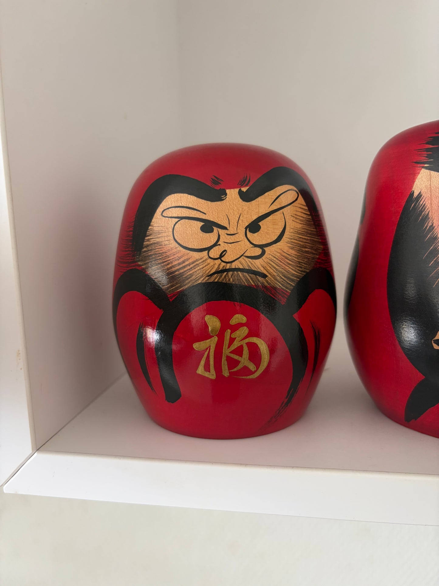 Complete first edition collection of 10 Daruma kokeshi by the Sony Family Club