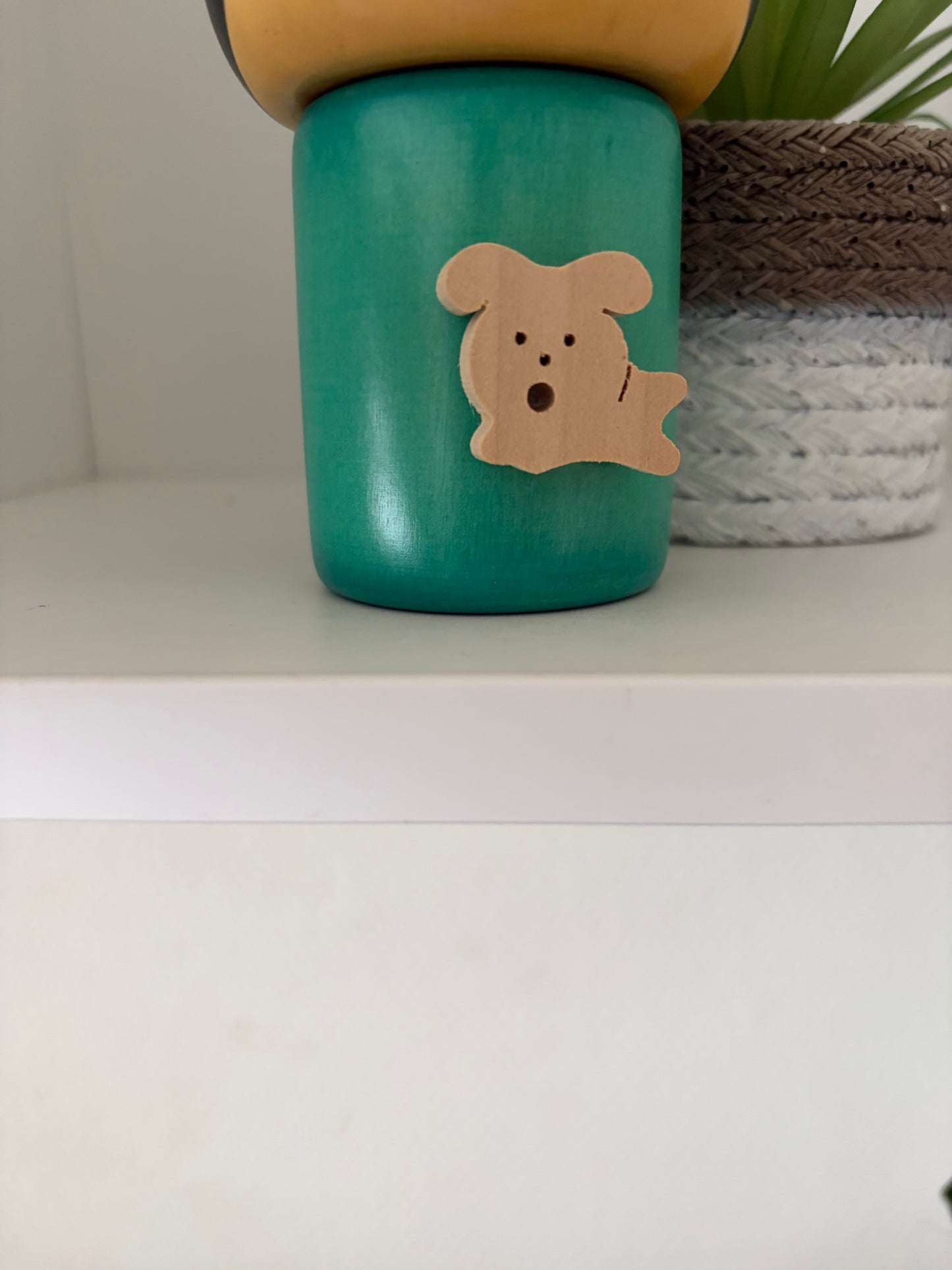 Rare vintage sosaku kokeshi by Usaburo