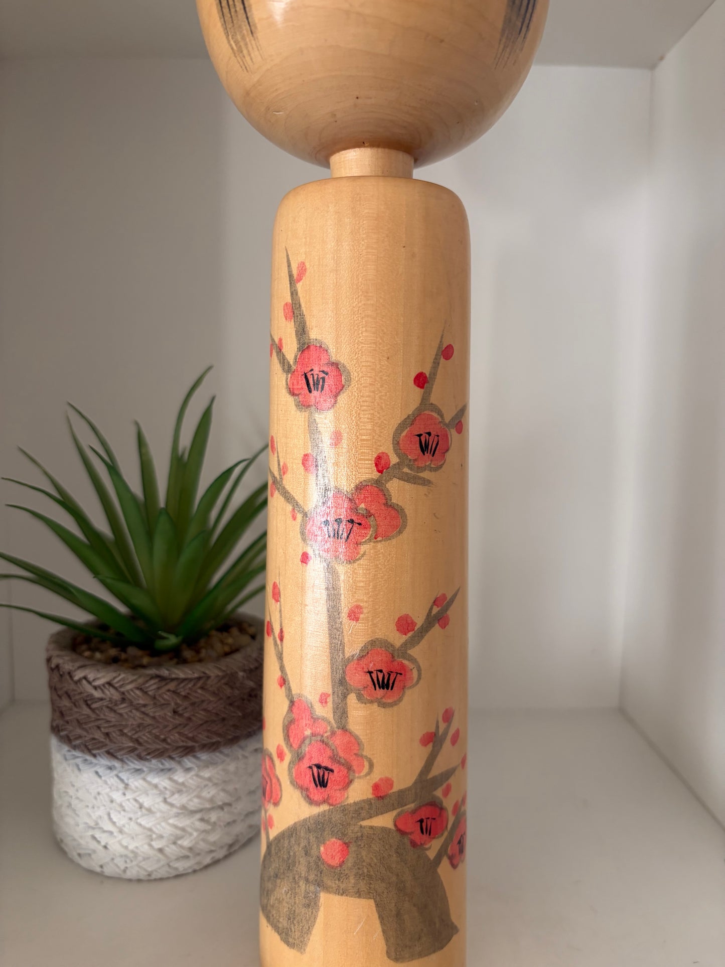Vintage Sosaku kokeshi by Eiko Shibata (1924-) - Dated 1990