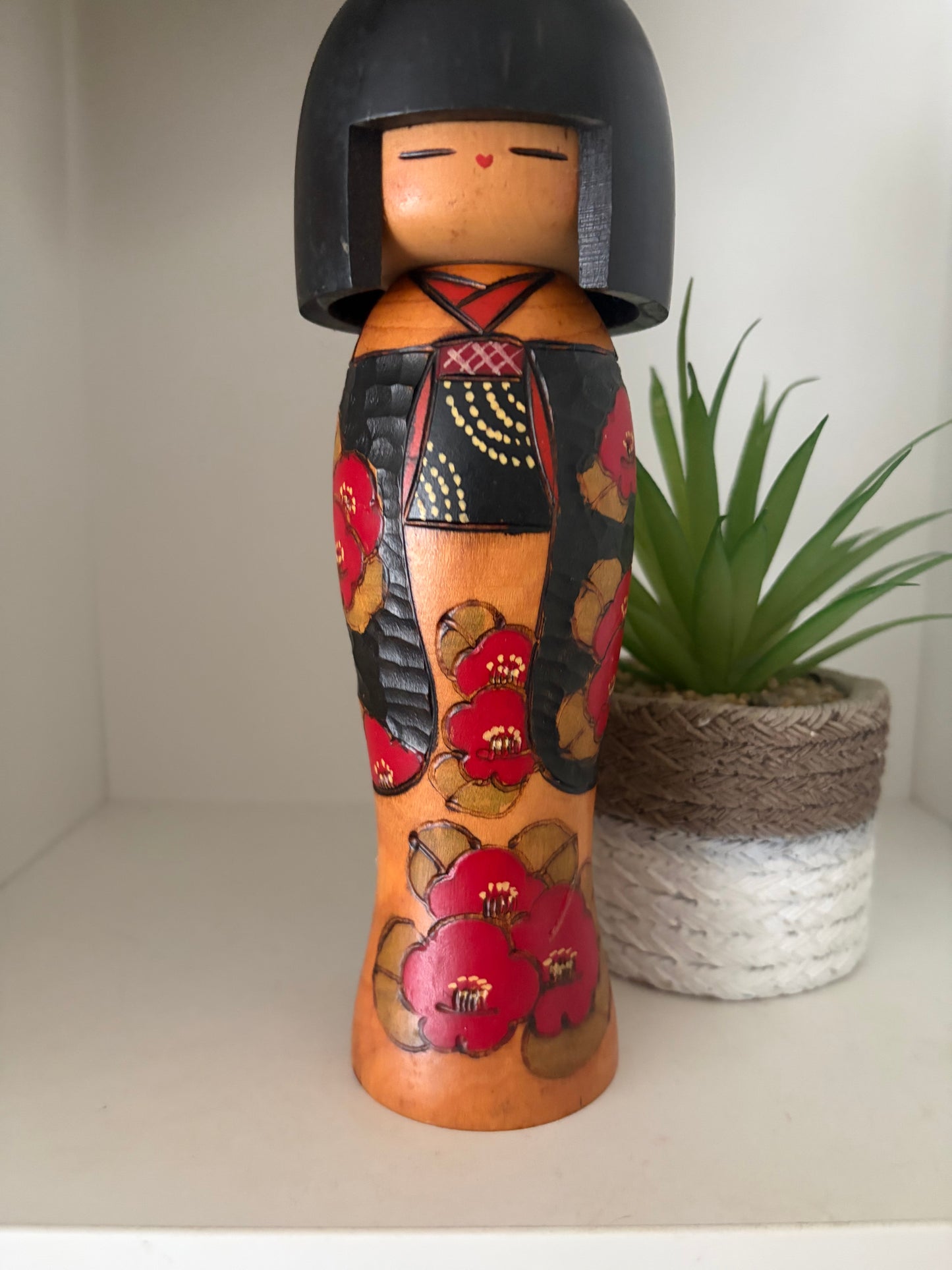 Vintage Gumma Kokeshi By Kazuo Takamizawa (1927-)