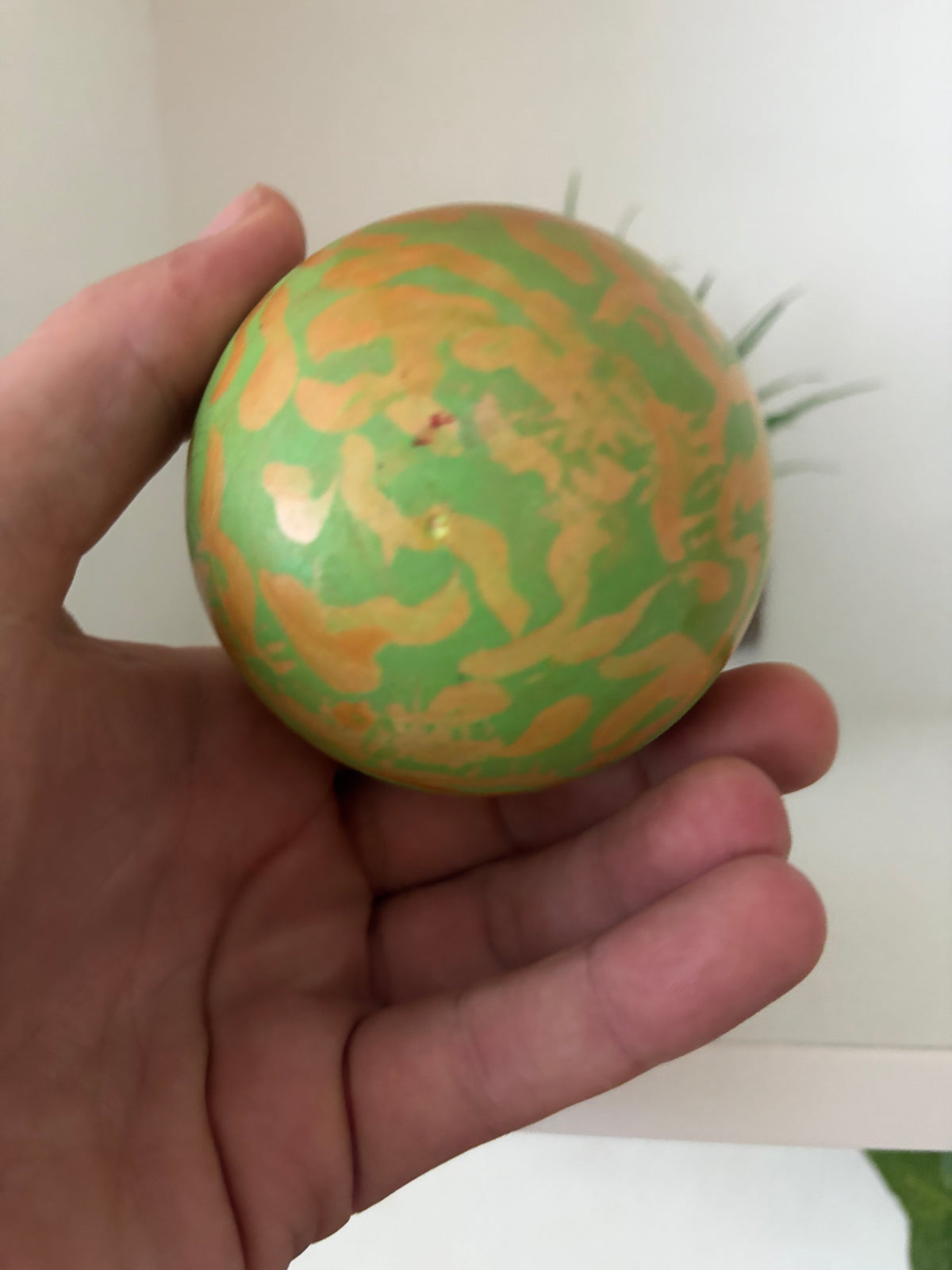 Rare vintage melon kokeshi by Hiroe Fukushima