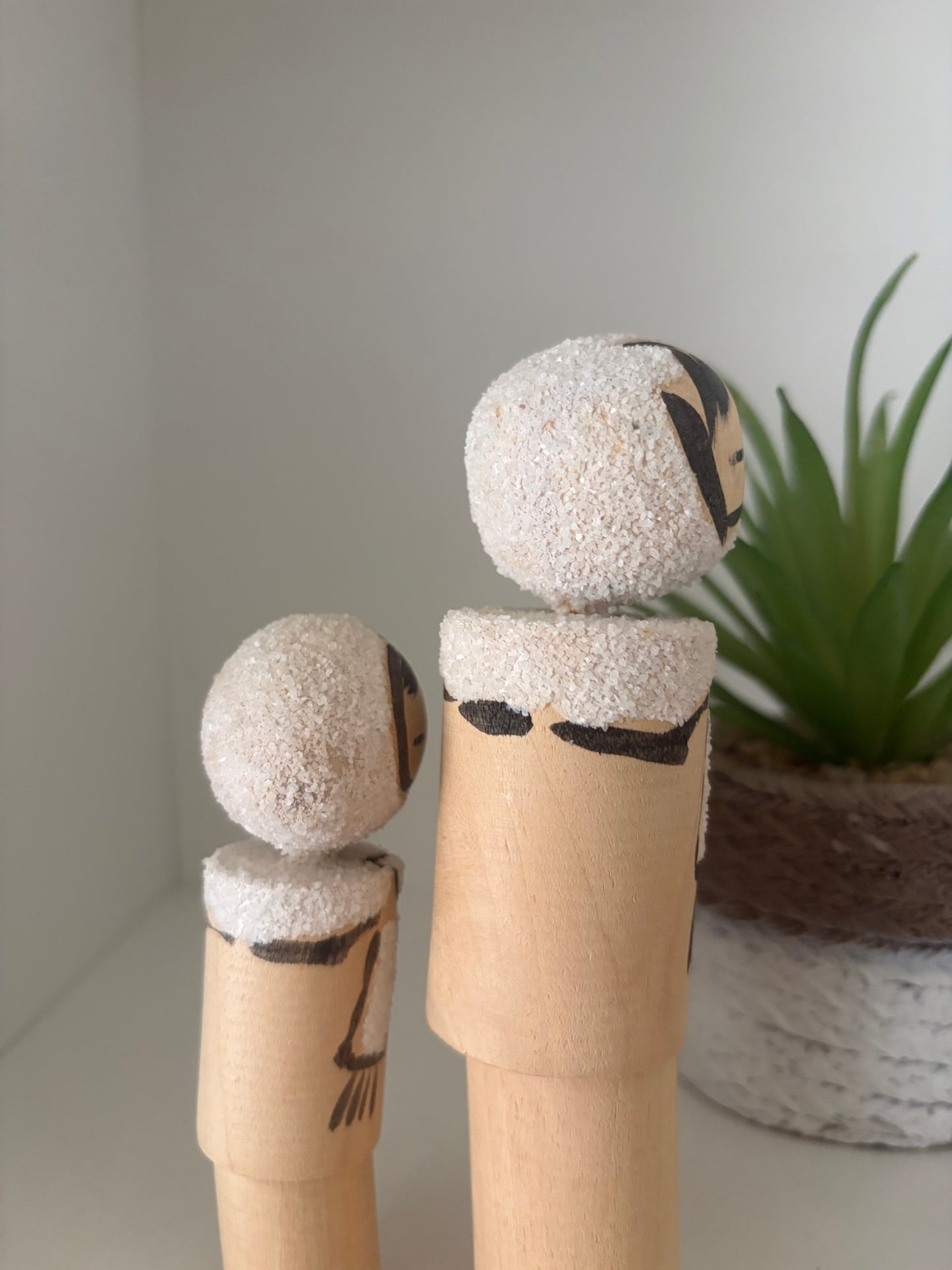 Vintage Mother and Child kokeshi by Kiyohara Takao