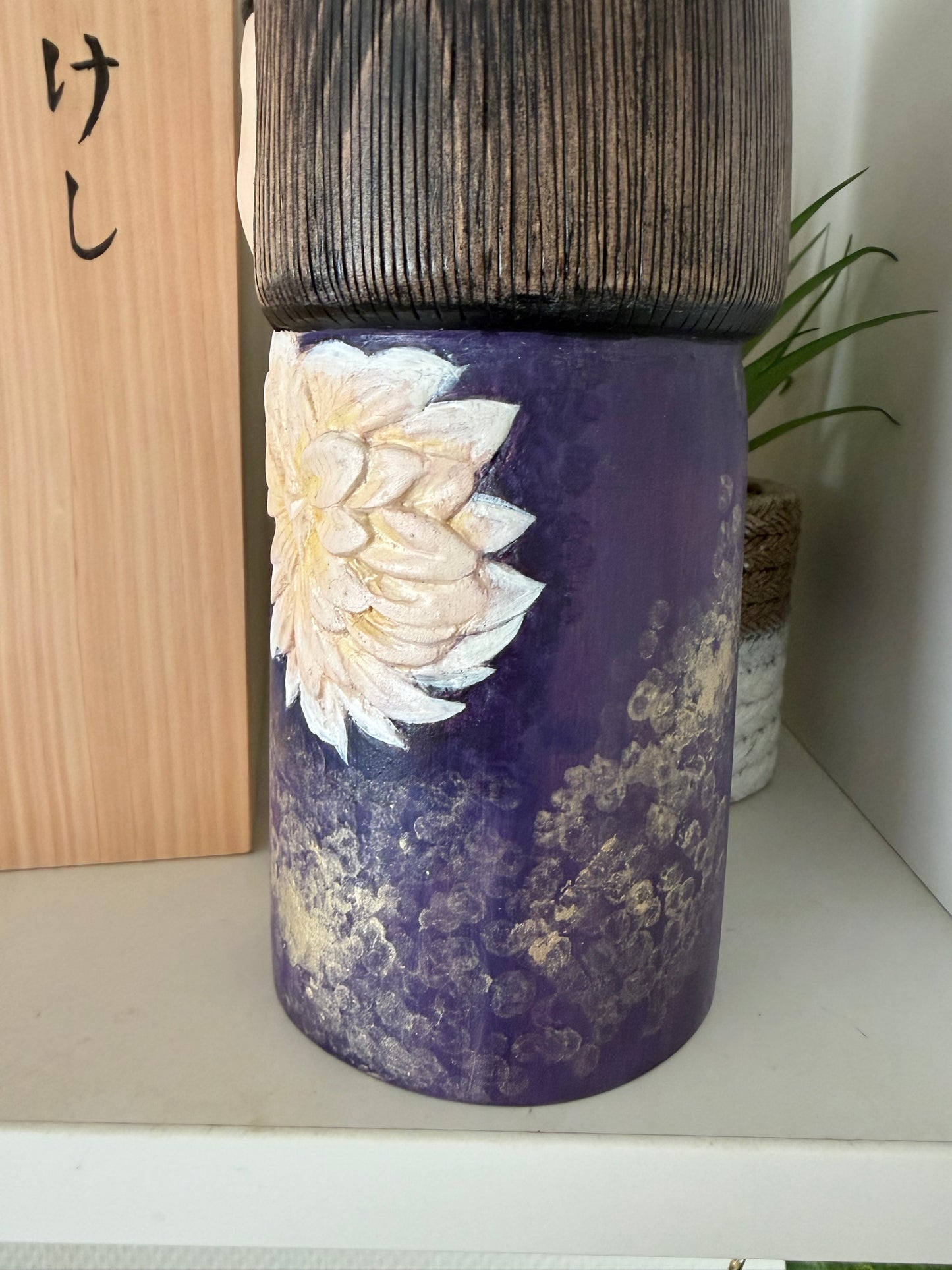 Exclusive one off a kind kokeshi by Nagisa Hirano!