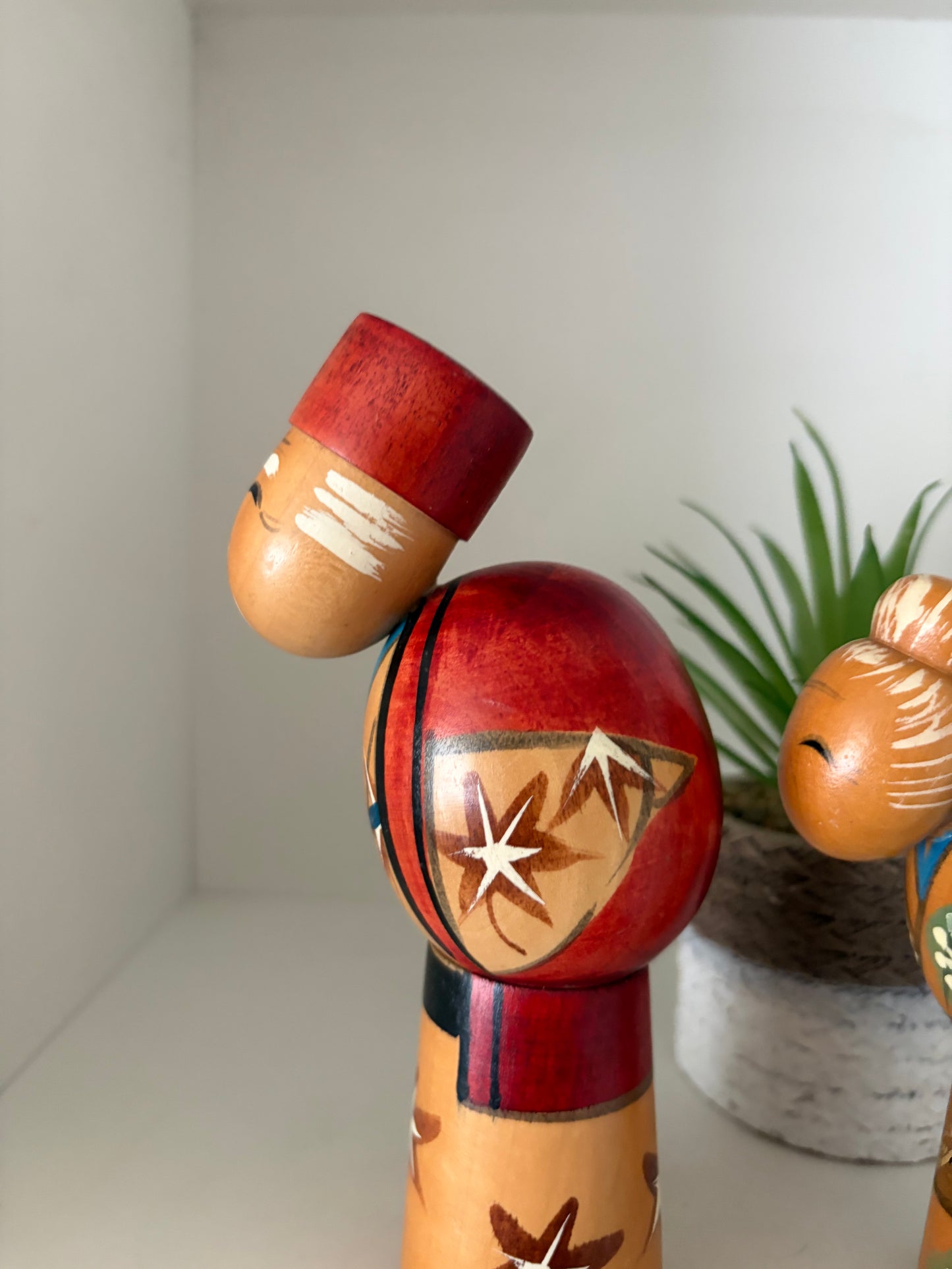 Vintage set creative kokeshi by Hajime Miyashita (1940-)