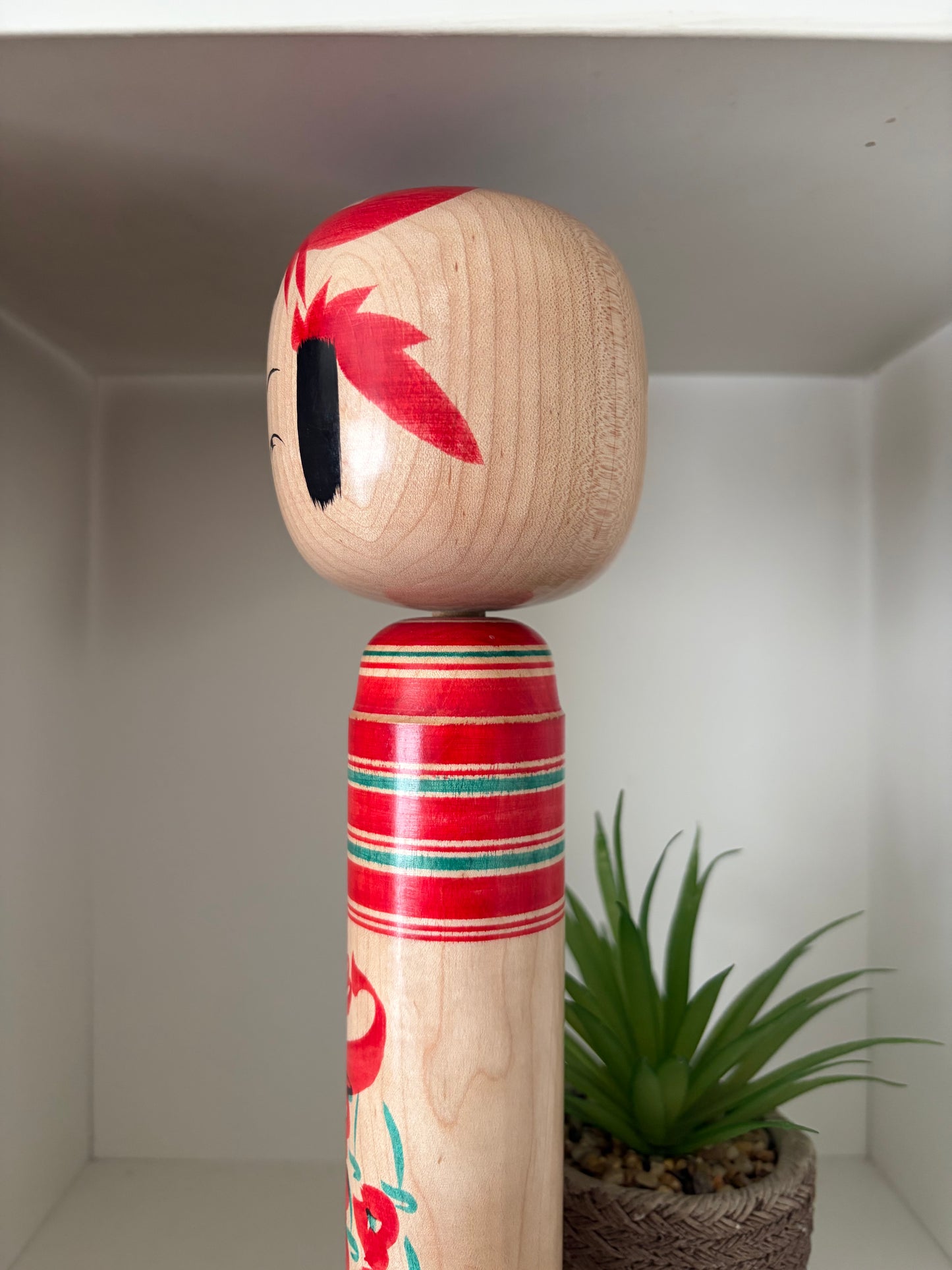 Vintage traditional Yamagata kokeshi by Seijiro Kobayashi (1926-)