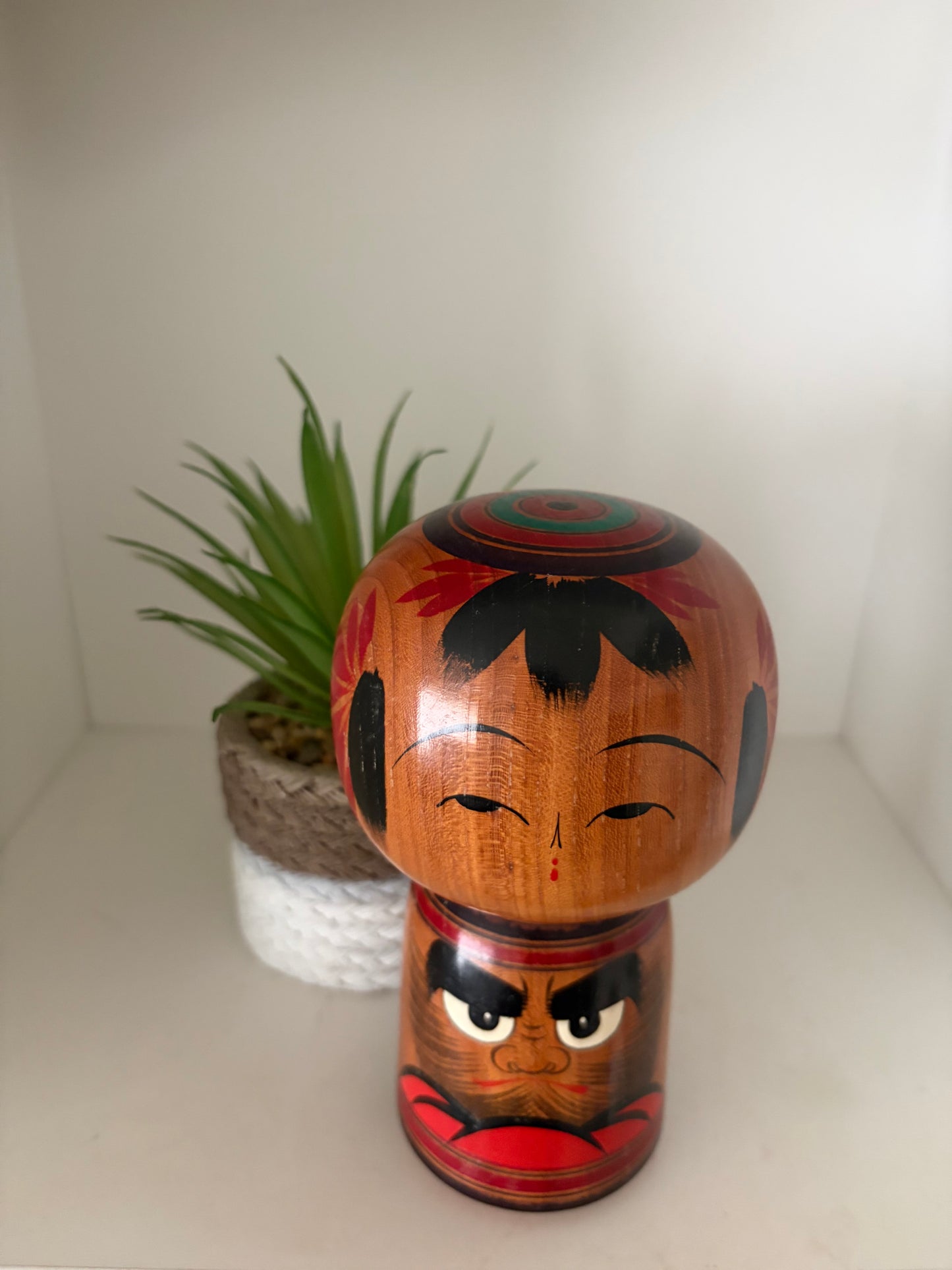 Vintage traditional kokeshi with Daruma