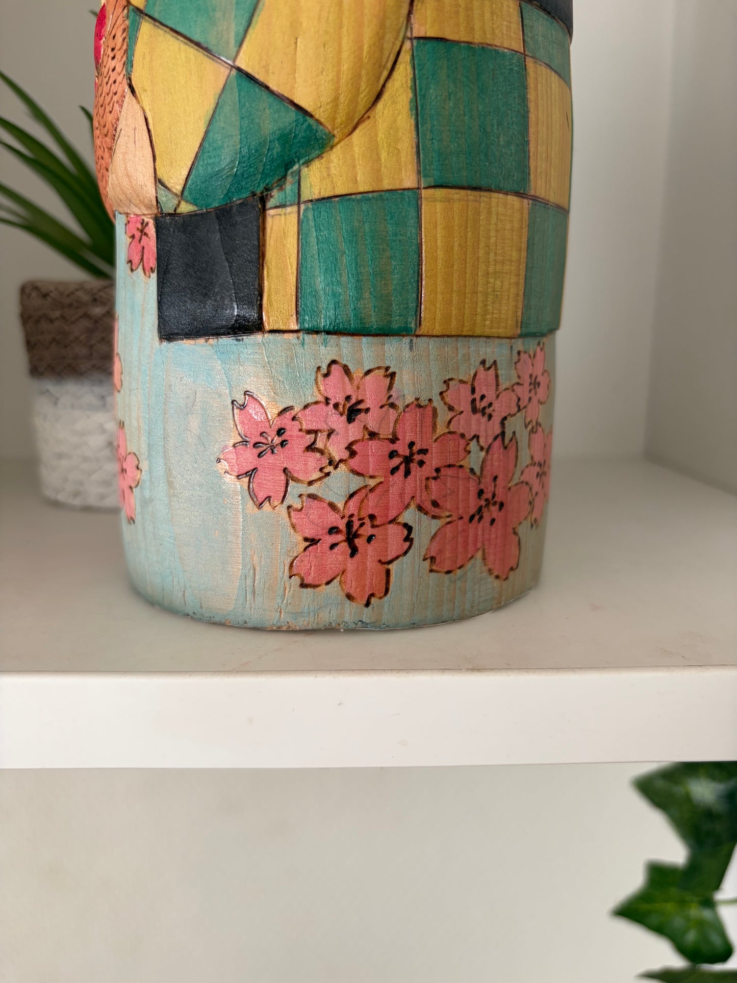 Modern Sosaku kokeshi by Yuko Yamazaki is part of her Halloween Series - With box