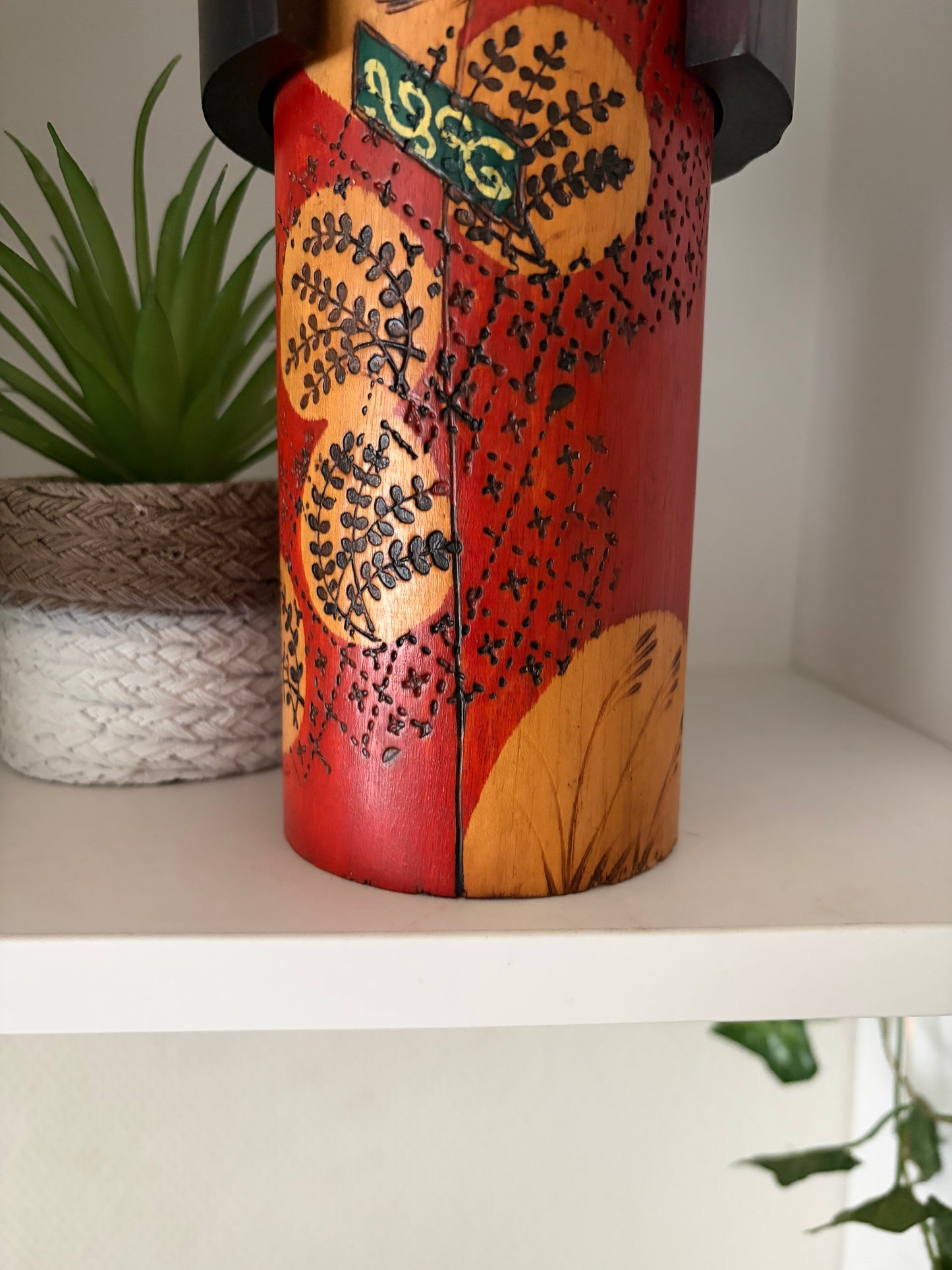 Big Vintage Gumma Kokeshi By Kazuo Takamizawa (1927-)