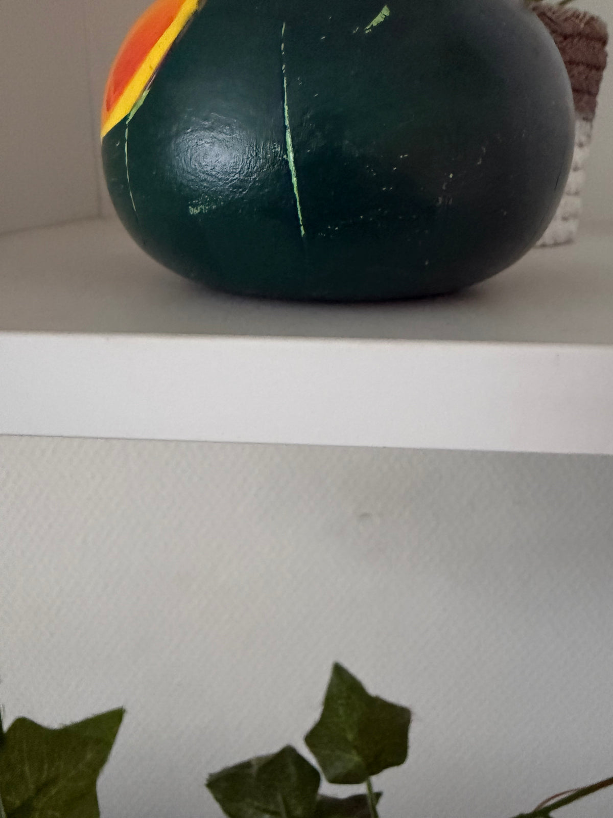 Rare vintage pumpkin kokeshi by Hiroe Fukushima