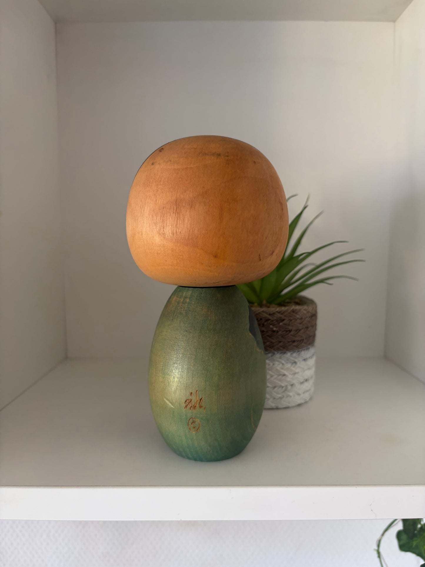 Vintage creative kokeshi by Yuji Kawase (1938-)