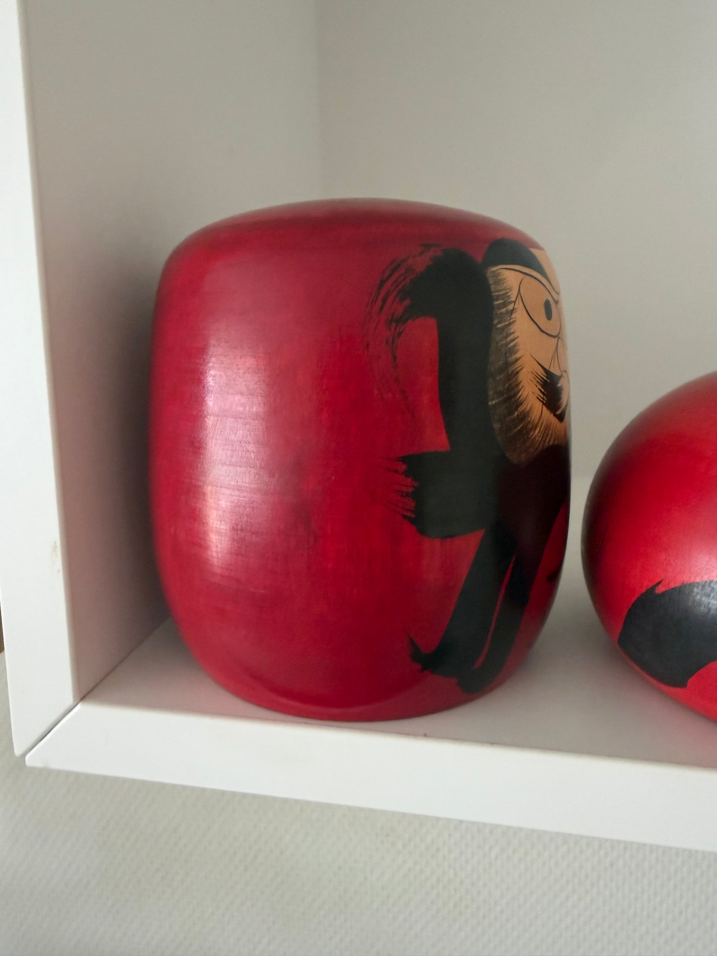 Complete first edition collection of 10 Daruma kokeshi by the Sony Family Club