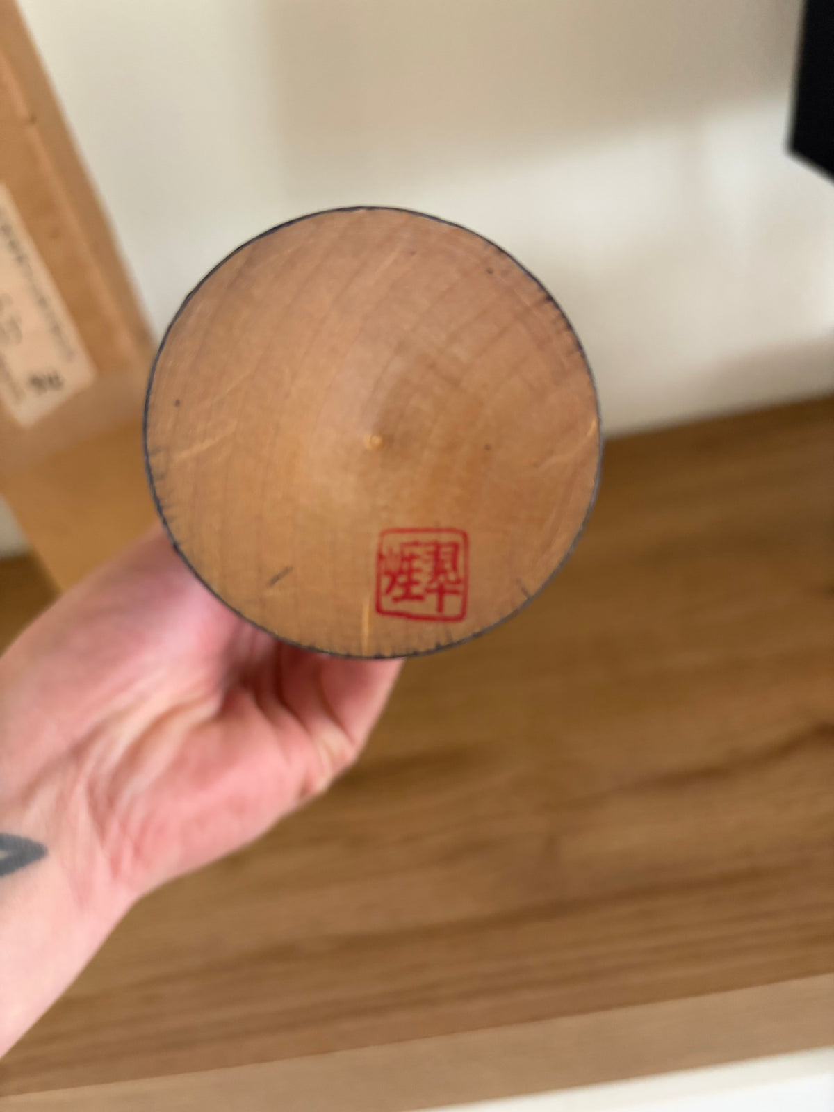 Vintage Sosaku kokeshi by Sato Suigai (1920-)