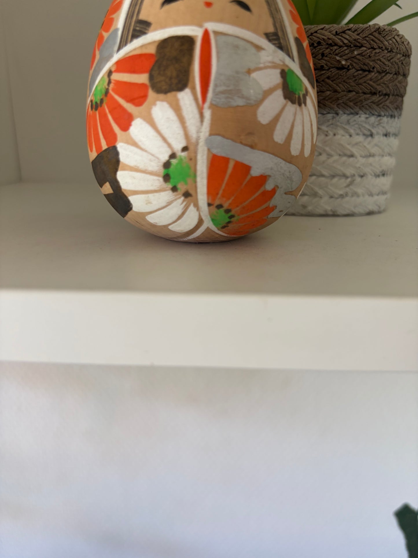 Lovely vintage Sosaku kokeshi by Aoki Ryoka (1931-)