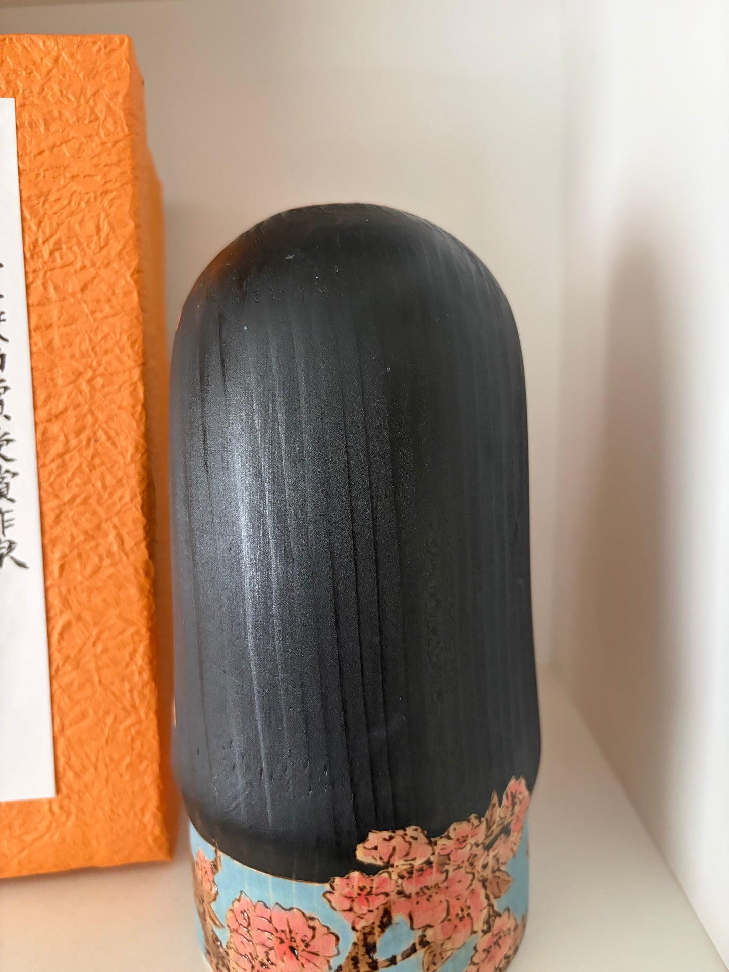 One of a kind kokeshi by Yuko Yamazaki- With box