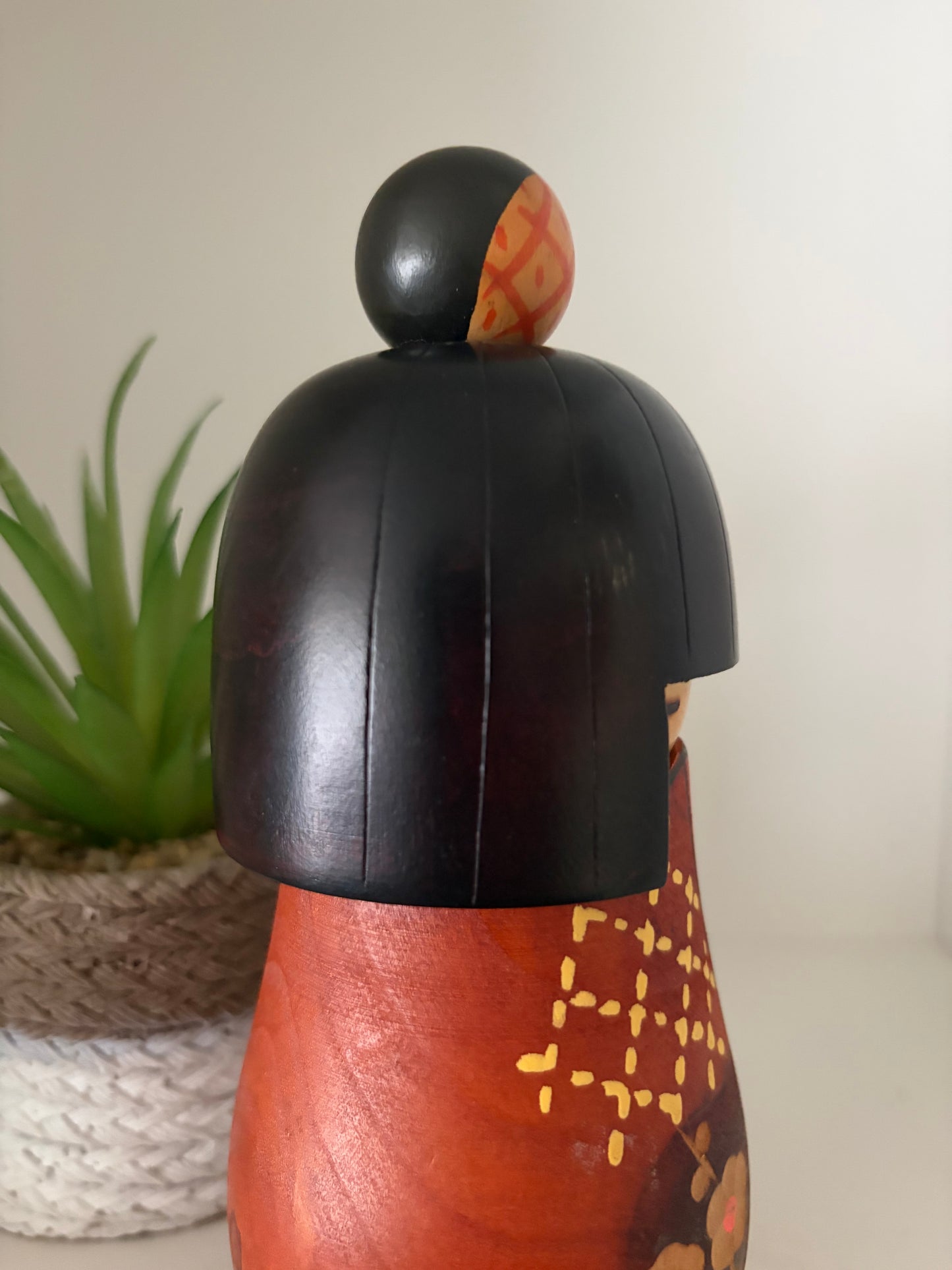 Vintage Gumma Kokeshi By Kazuo Takamizawa (1927-)