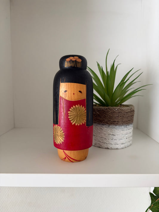 Rare Vintage Creative Kokeshi By Hiroe Fukushima
