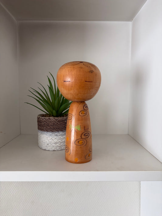 Rare vintage Sosaku kokeshi by Yuji Kawase (1938-)
