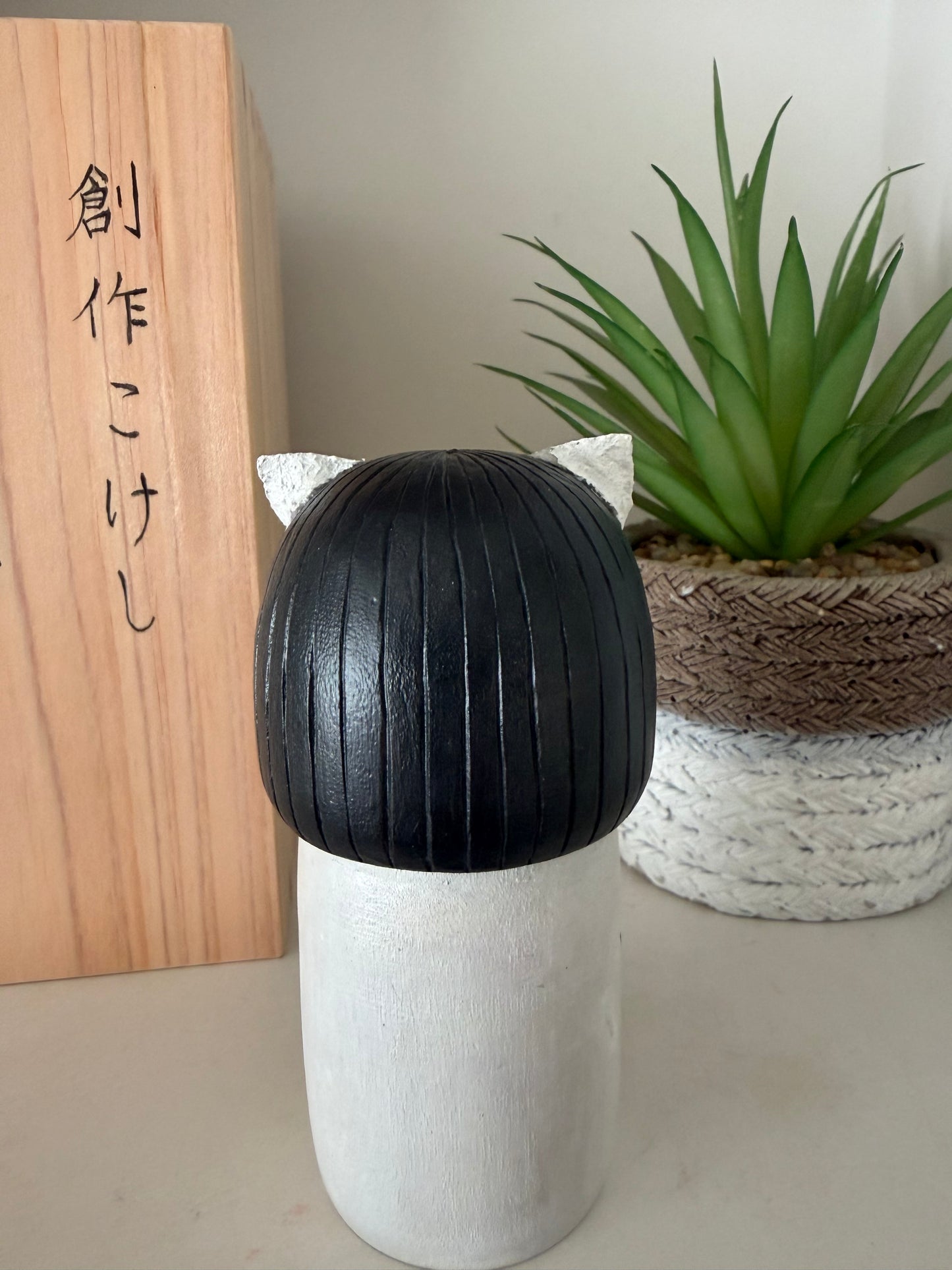 Exclusive one off a kind kokeshi by Nagisa Hirano!