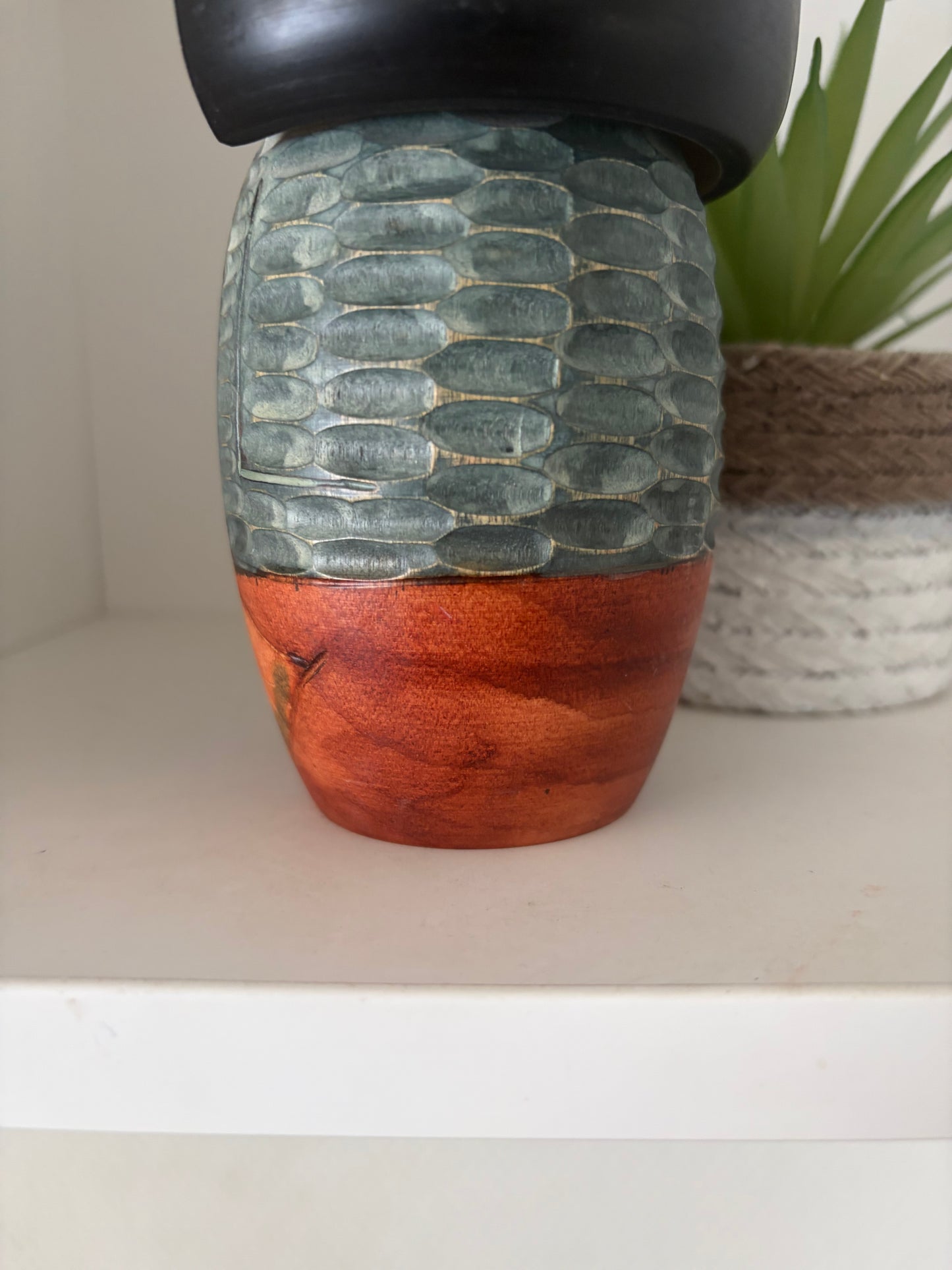 Vintage Gumma kokeshi by Kisaku