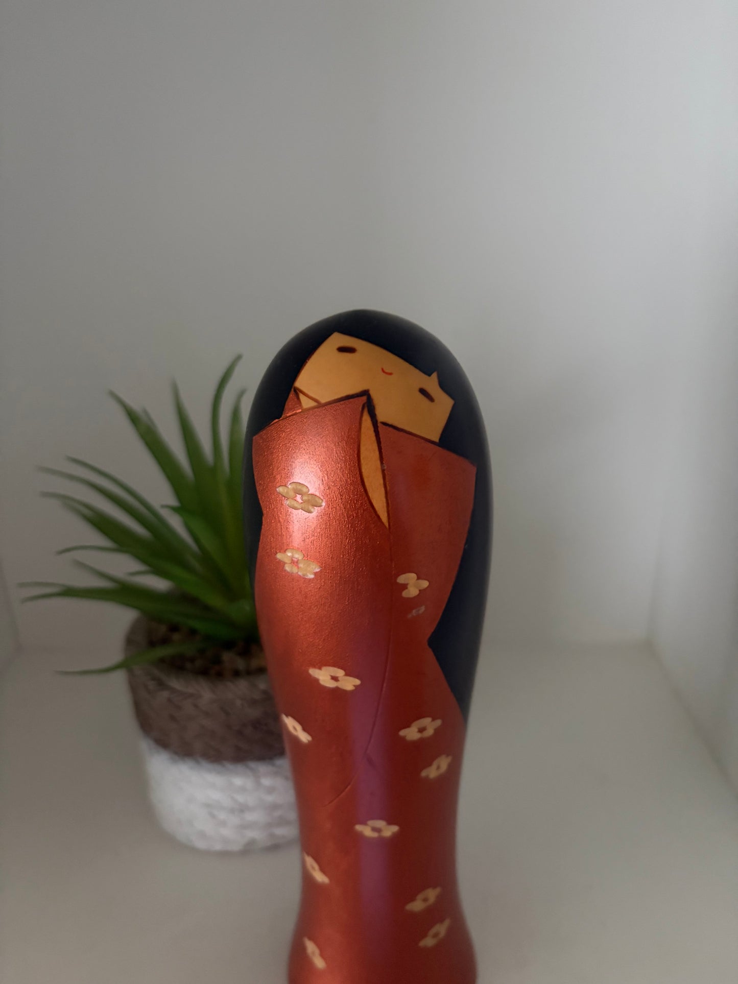 Vintage Gumma kokeshi by Usaburo