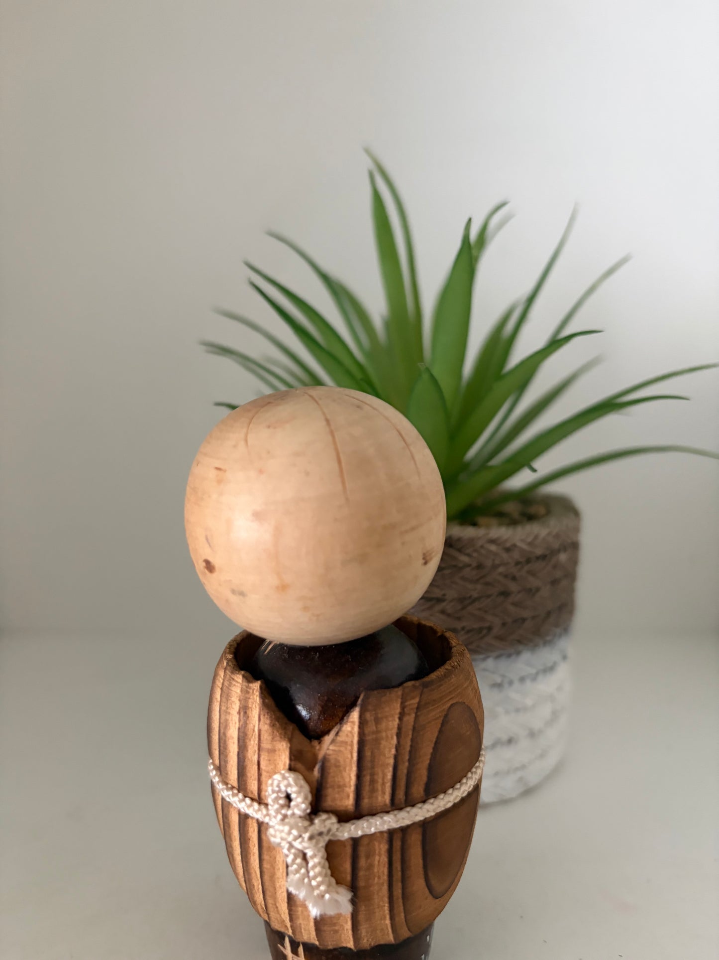 Vintage sosaku kokeshi mother and child.