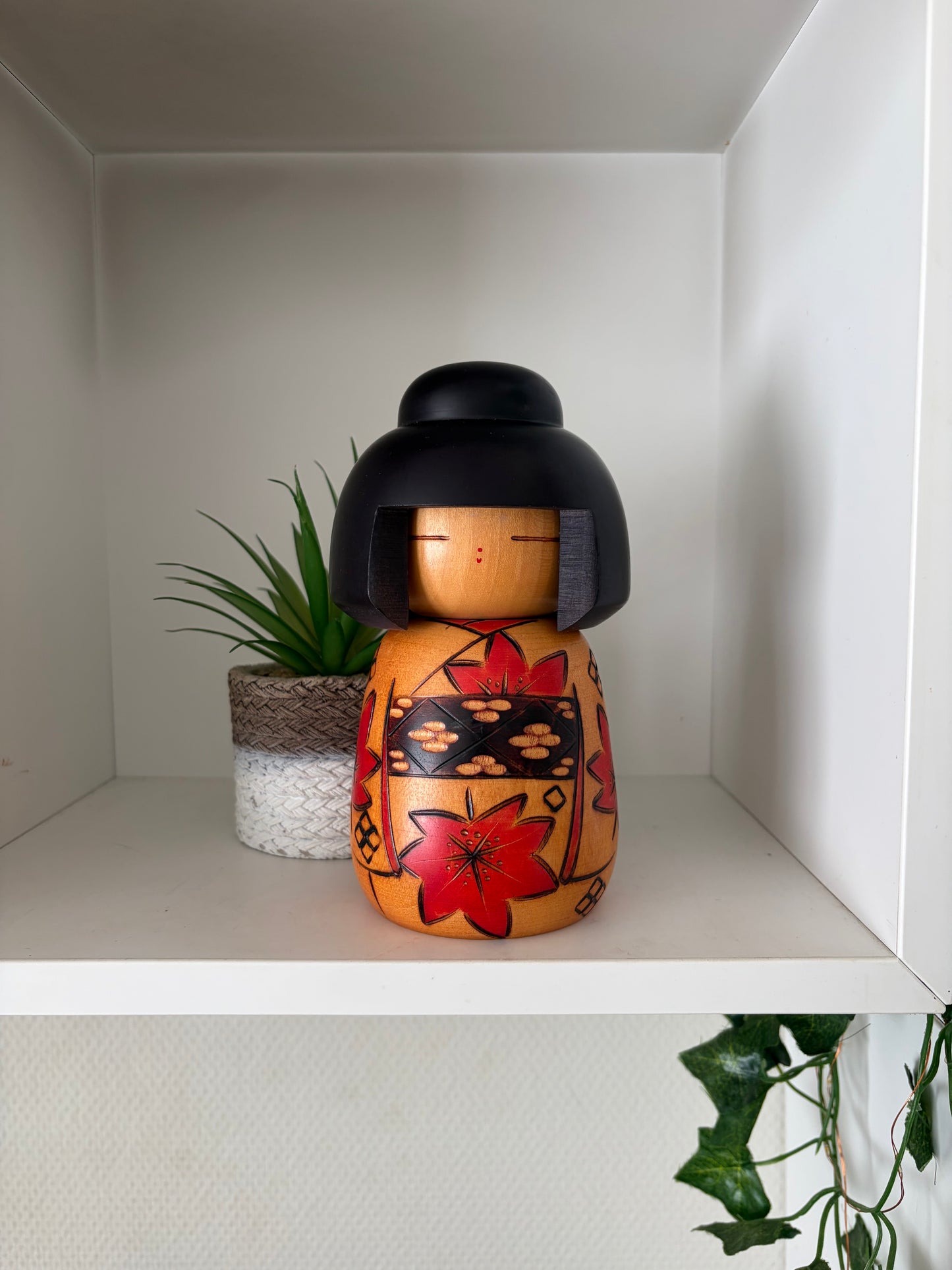 Vintage Gumma kokeshi by Masae Fujikawa (1942-2015)