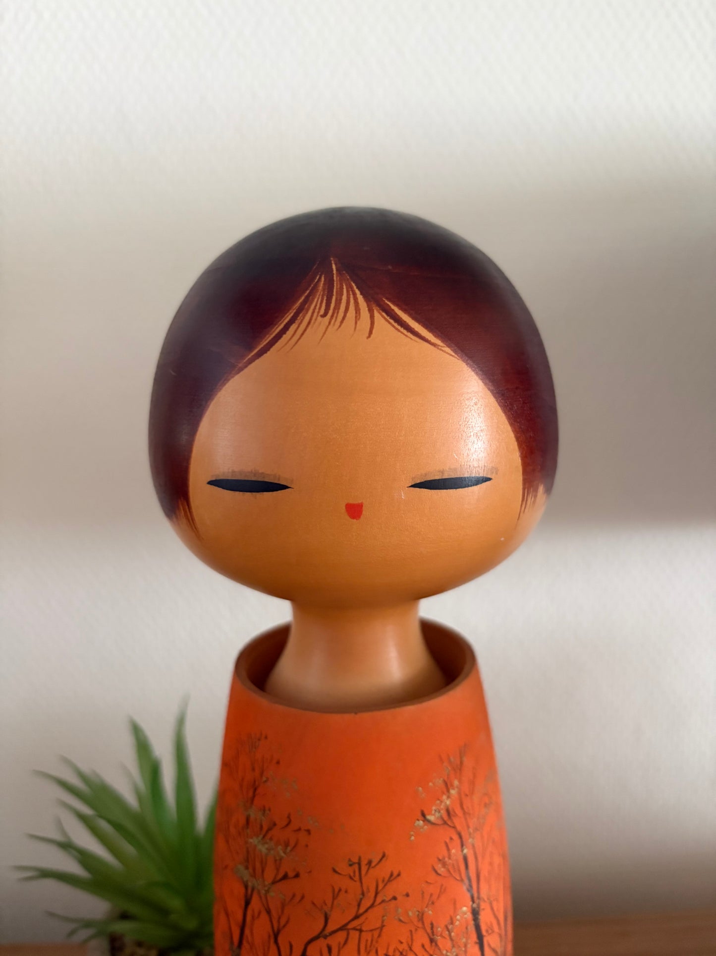 Exclusive vintage Sosaku kokeshi by Aoki Ryoka (1931-)