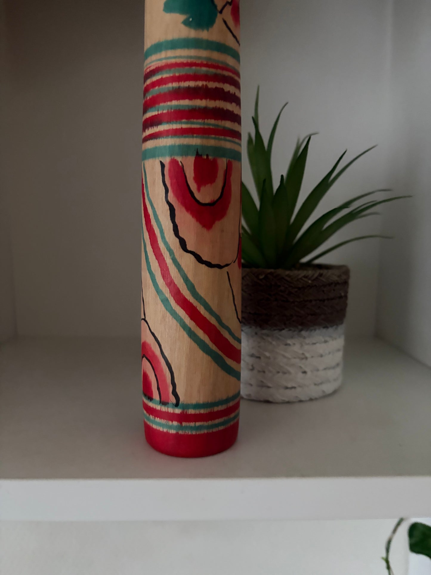 Vintage traditional Nakanosawa kokeshi by Seya Juji (1924–2004)