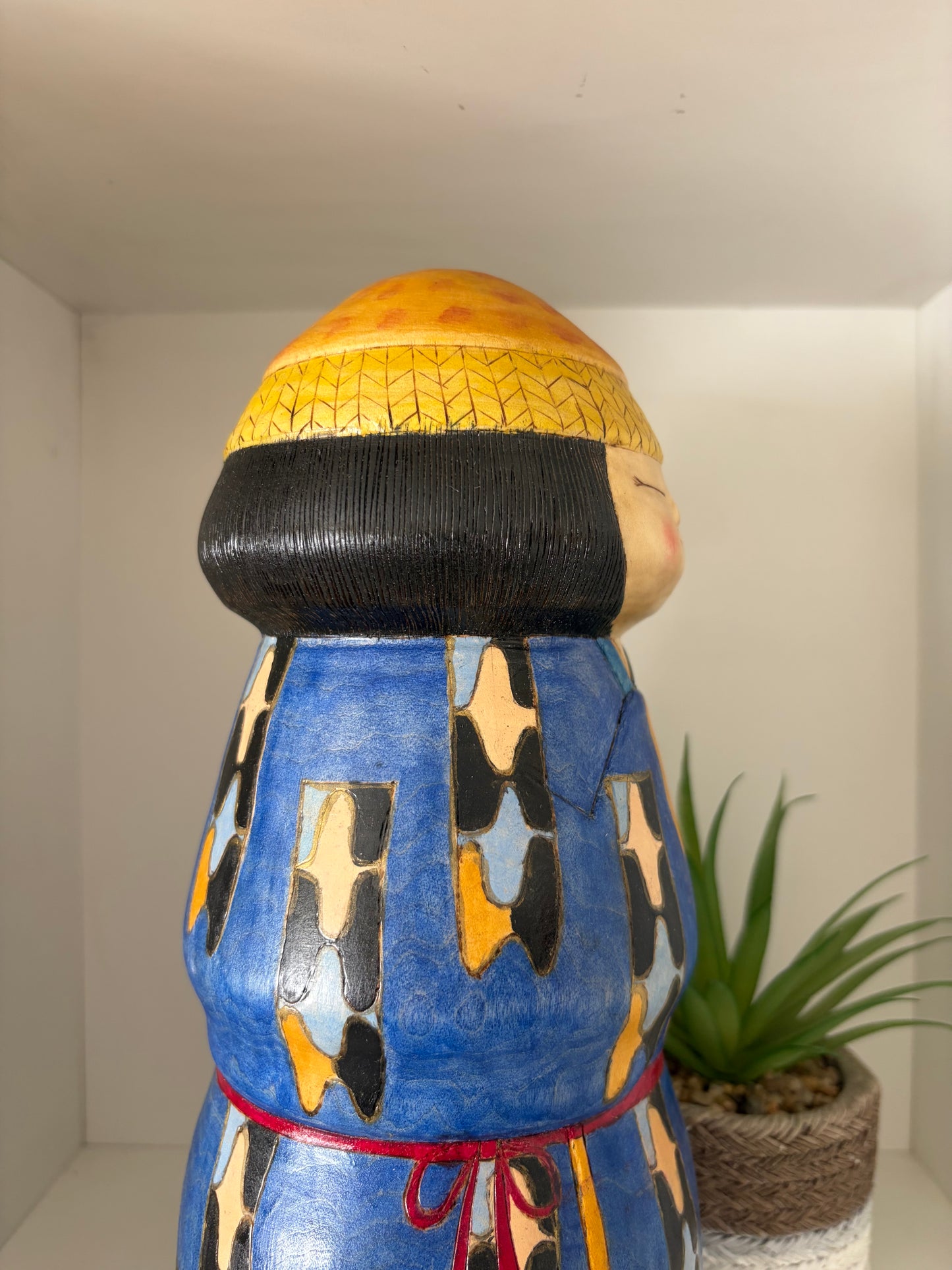 One off a kind Sosaku kokeshi by Megumi Nozawa