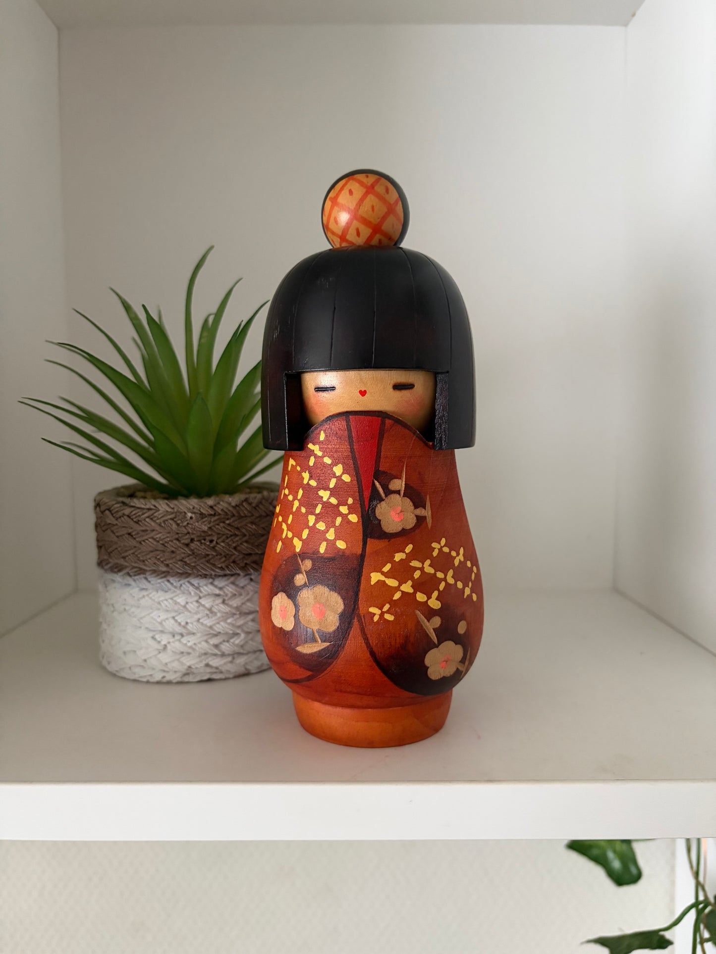 Vintage Gumma Kokeshi By Kazuo Takamizawa (1927-)