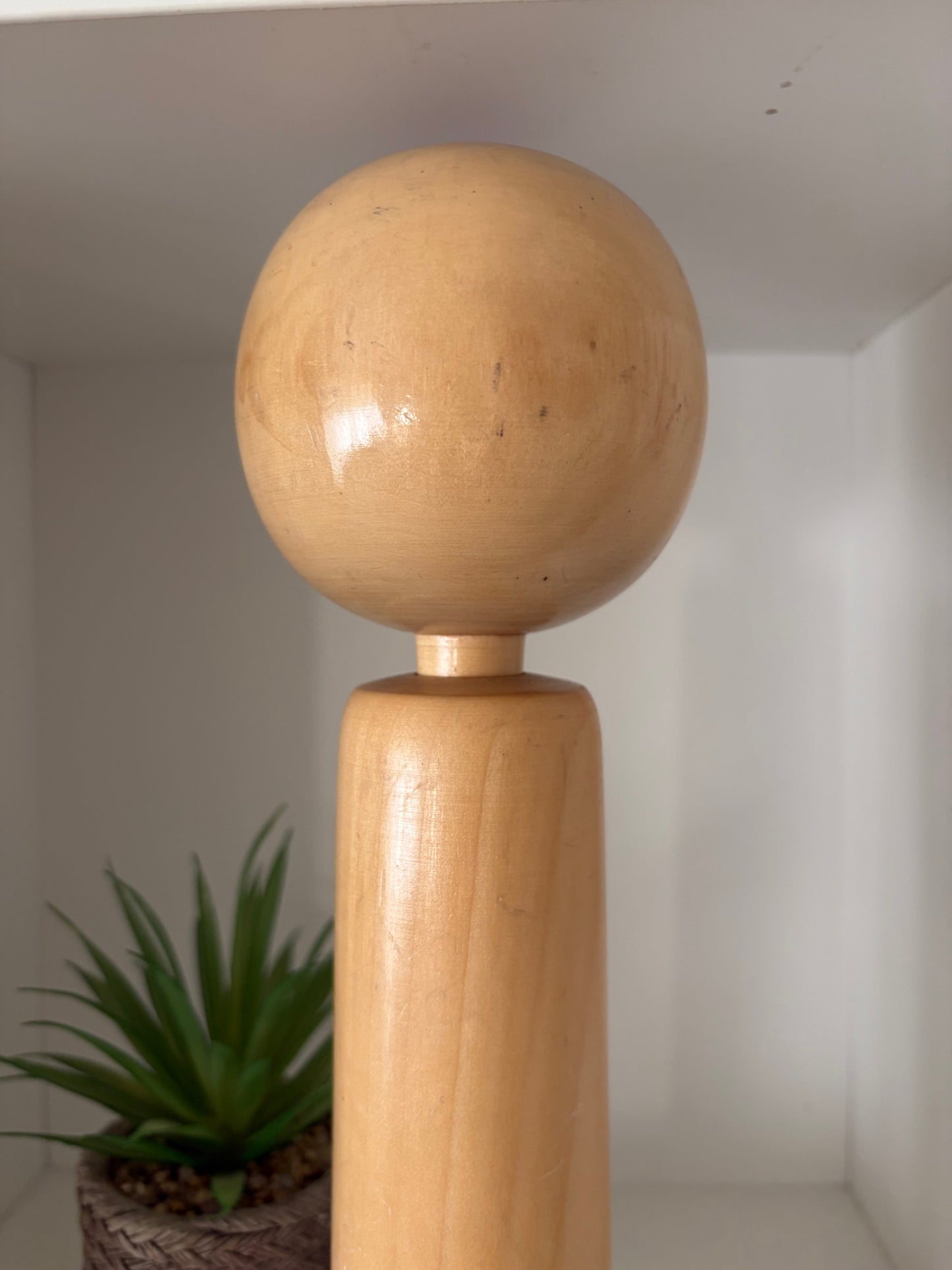 Vintage Sosaku kokeshi by Eiko Shibata (1924-) - Dated 1990