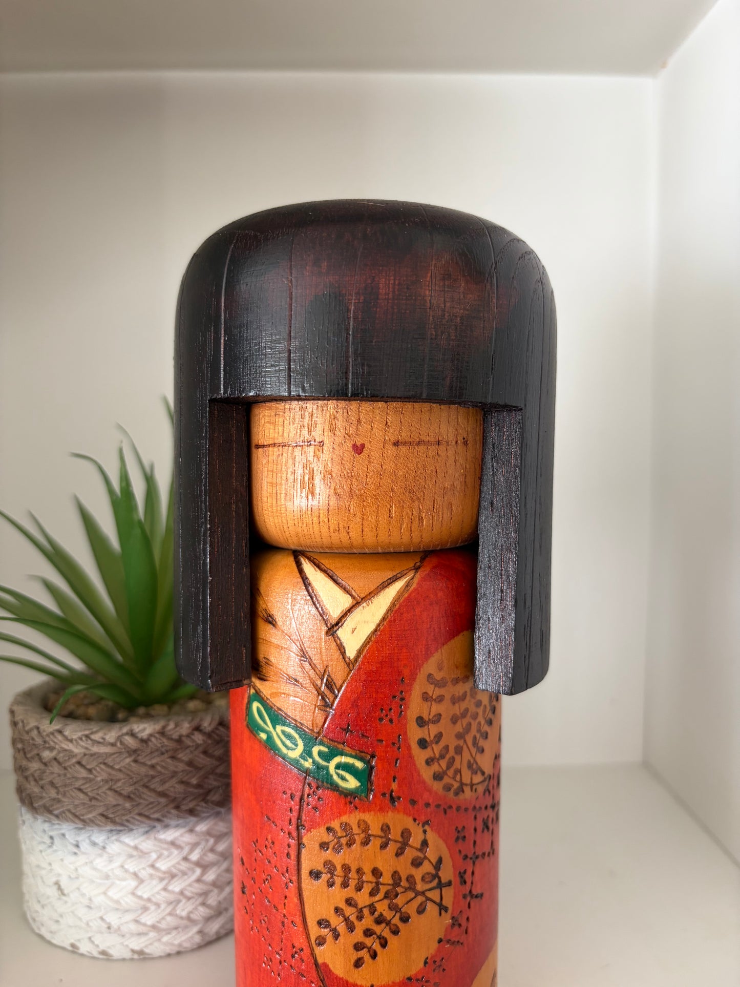 Vintage Gumma kokeshi by Kazuo Takamizawa (1927-)