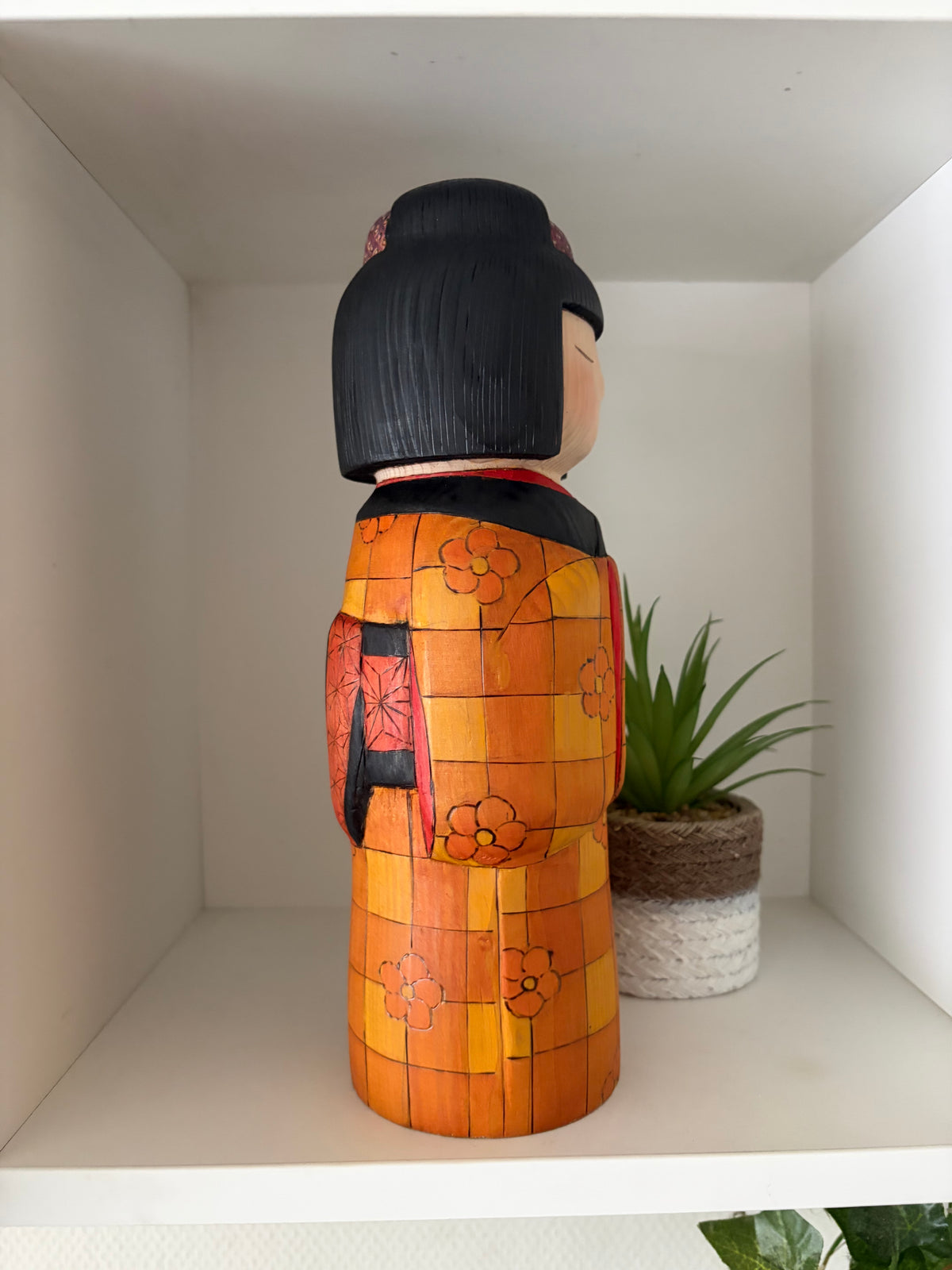 Exclusive one of a kind kokeshi by Yuko Yamazaki