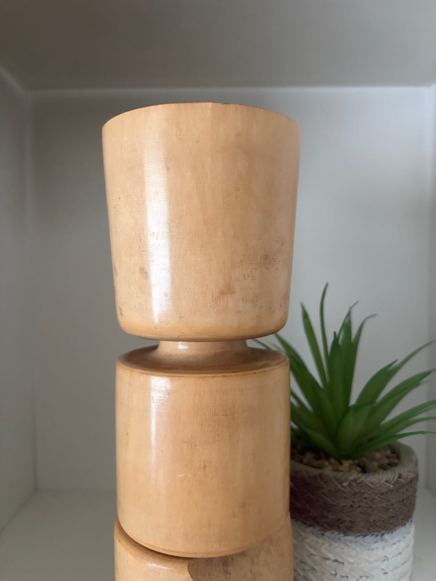 Rare vintage Sosaku kokeshi by Tanaka Harumasa (1916-1966)