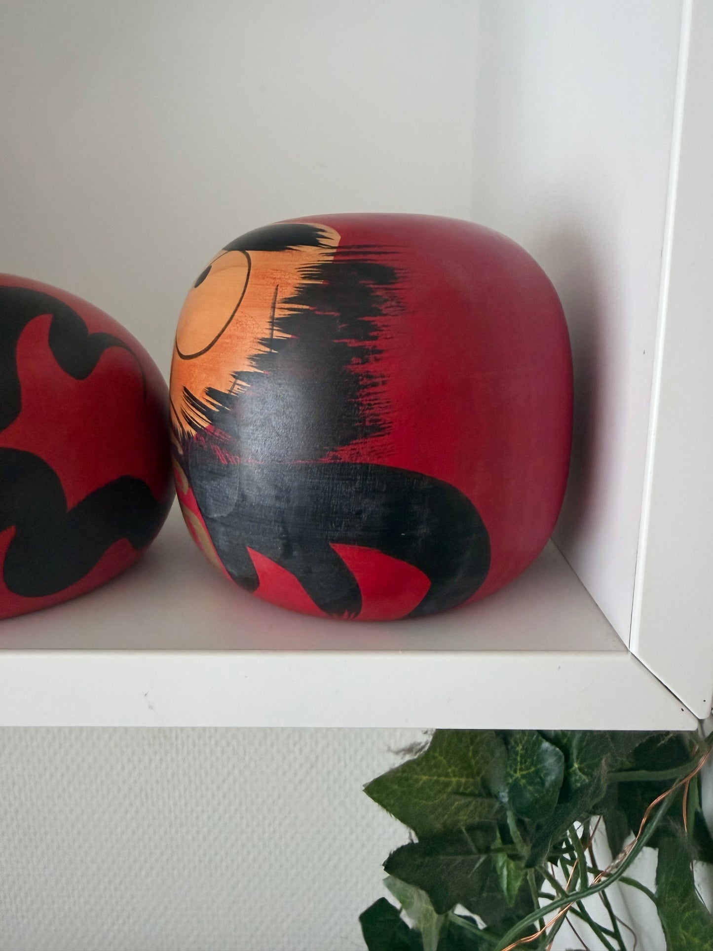 Complete first edition collection of 10 Daruma kokeshi by the Sony Family Club