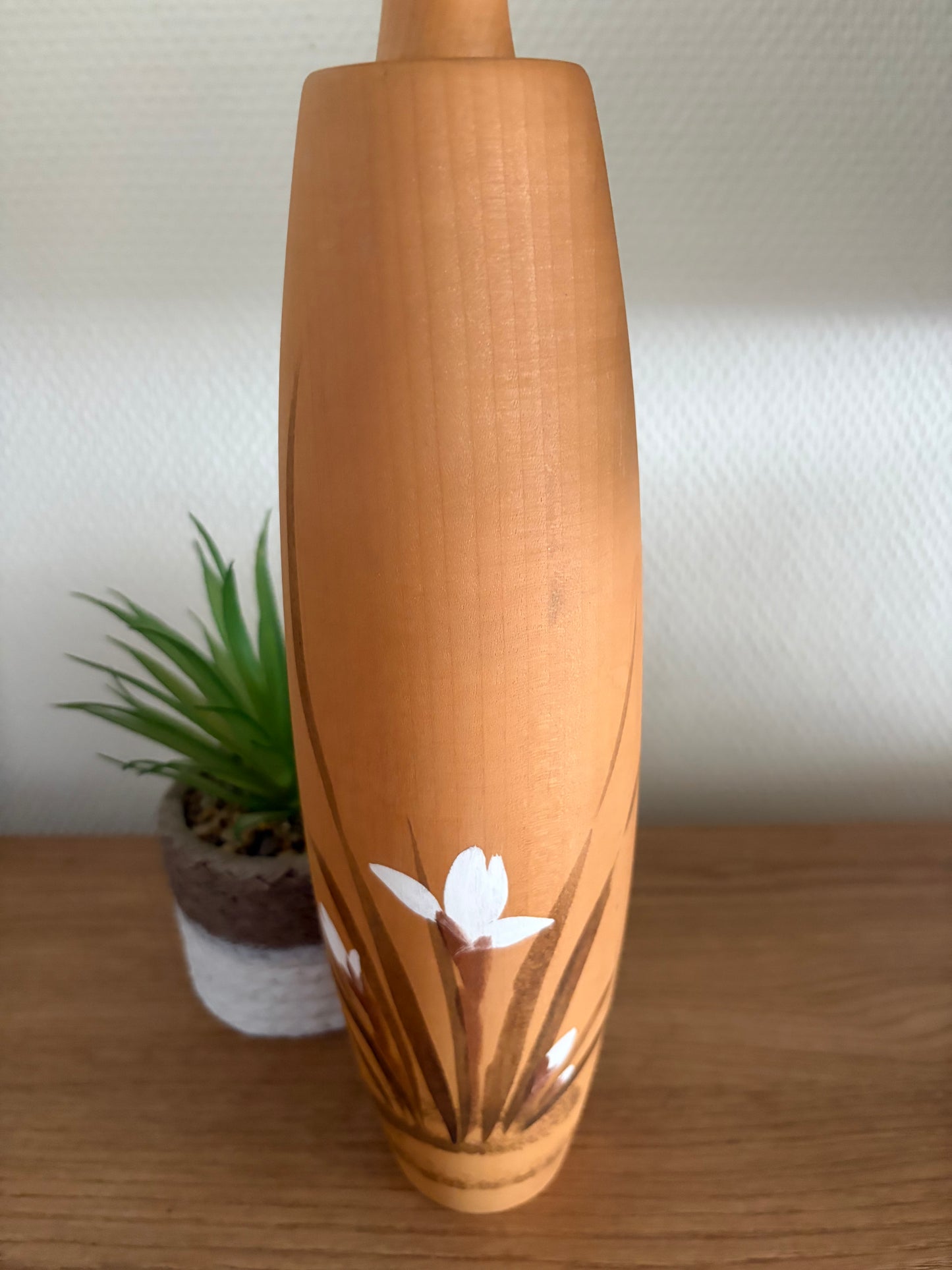 Exclusive vintage Sosaku kokeshi by Aoki Ryoka (1931-)