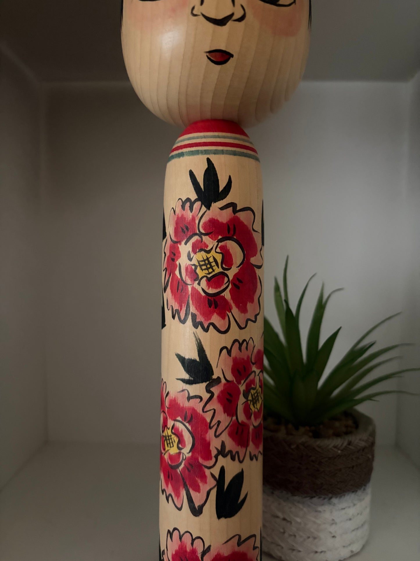 Rare Nakanosawa kokeshi by Honda Hiroshi（1934～2011）